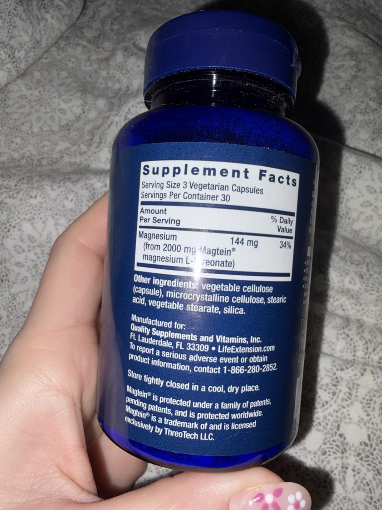 Life Extension Neuro-Mag Magnesium L-Threonate, Memory Health, Quick Thinking, Cognitive Health Support, Vegetarian, Non-GMO, 90 Vegetarian Capsules customer photo 2