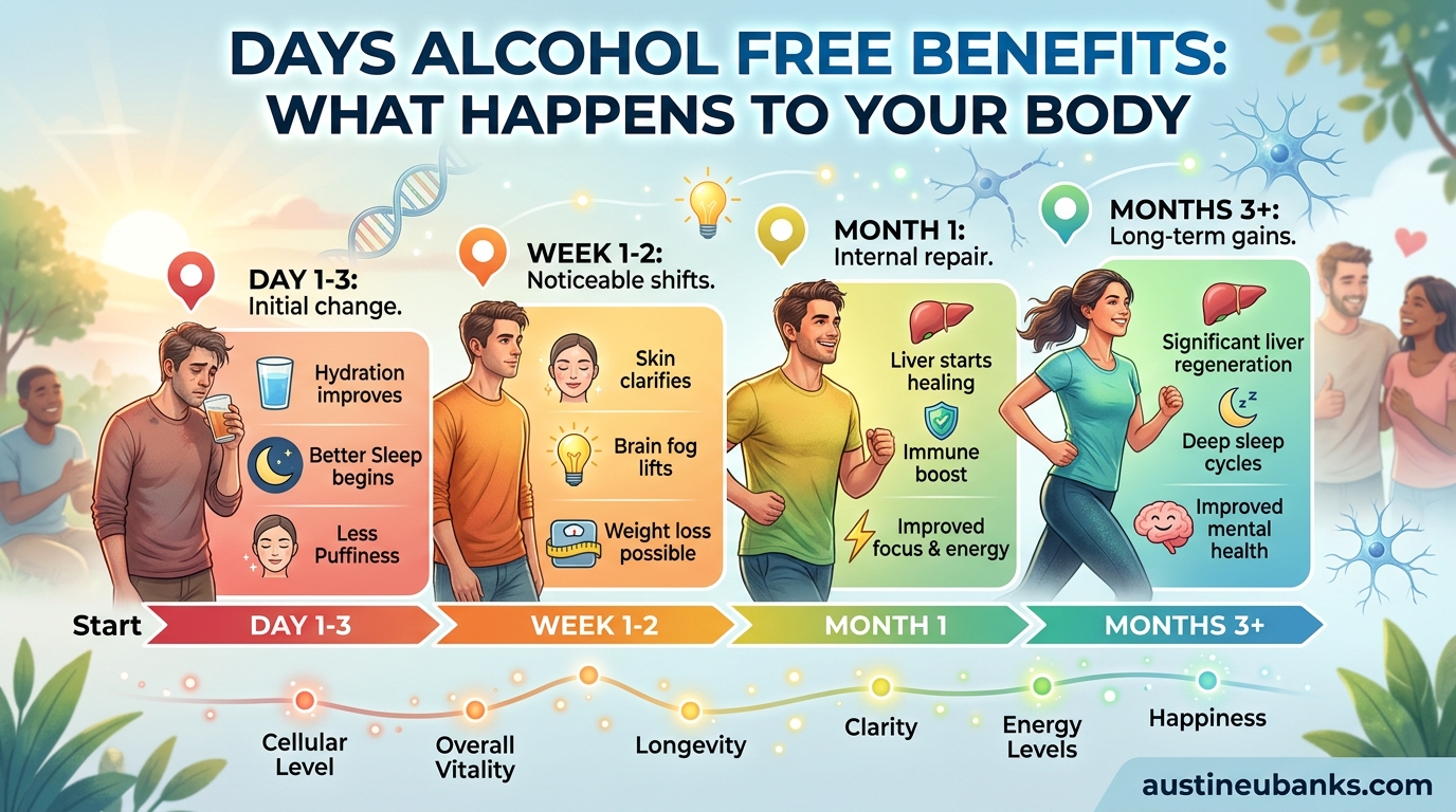 Days Alcohol Free Benefits What Happens to Your Body
