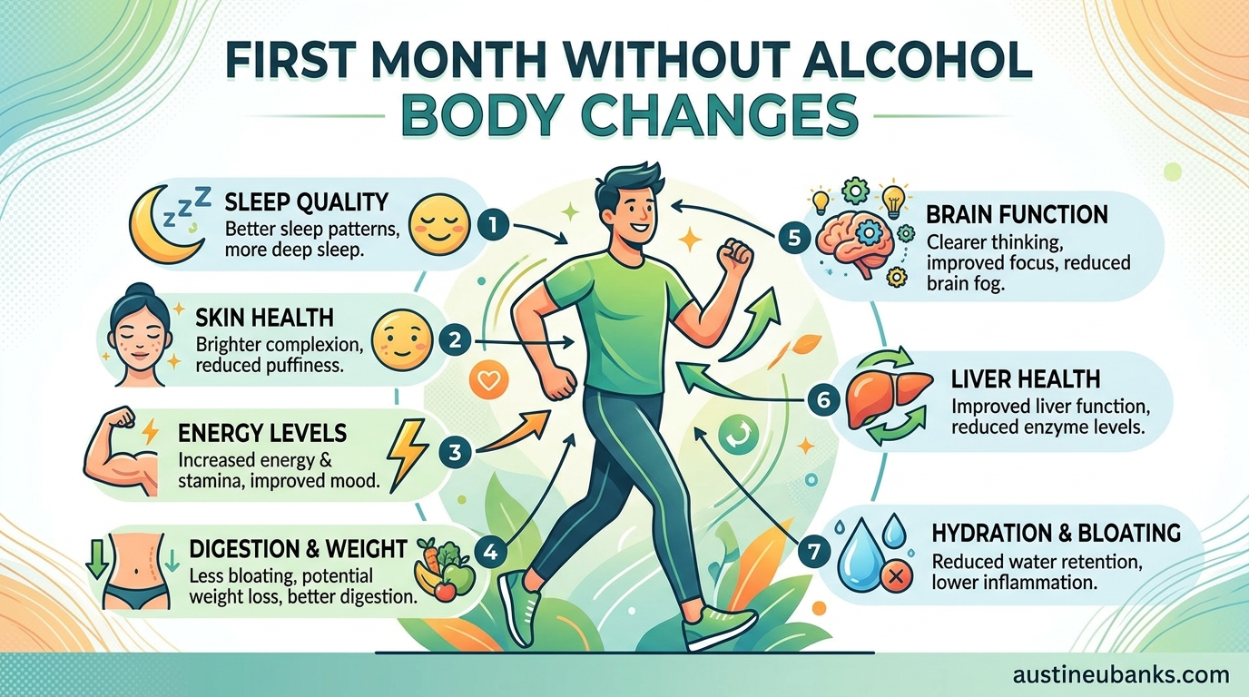 First Month Without Alcohol Body Changes