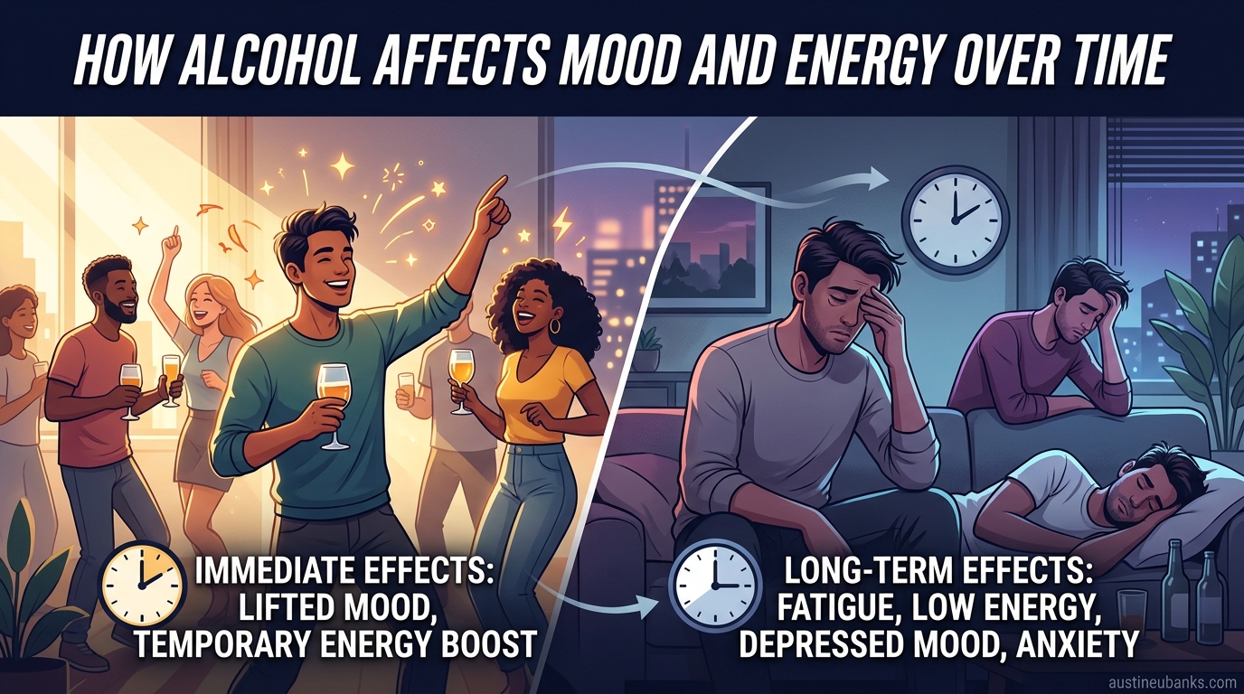 How Alcohol Affects Mood and Energy Over Time