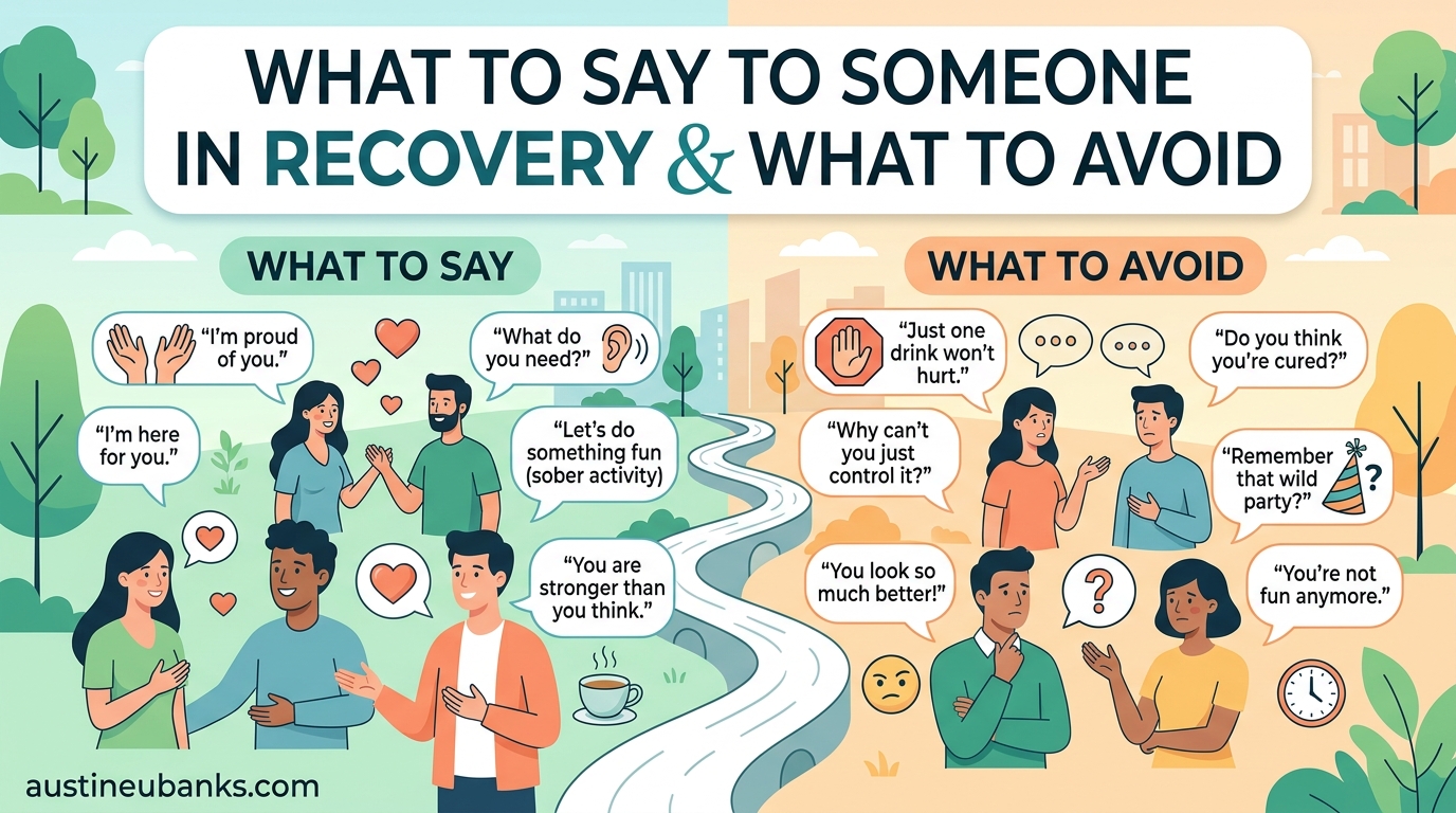 What to Say to Someone in Recovery What to Avoid