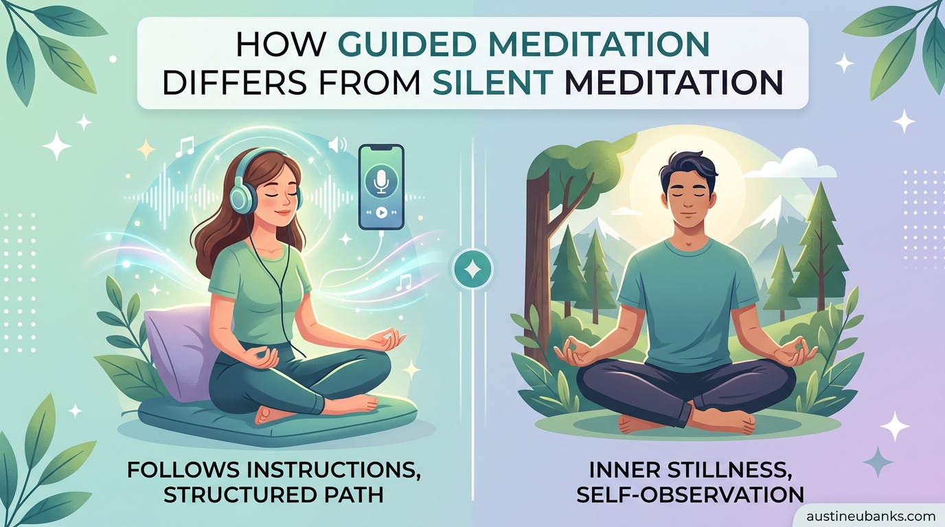 How Guided Meditation Differs From Silent Meditation