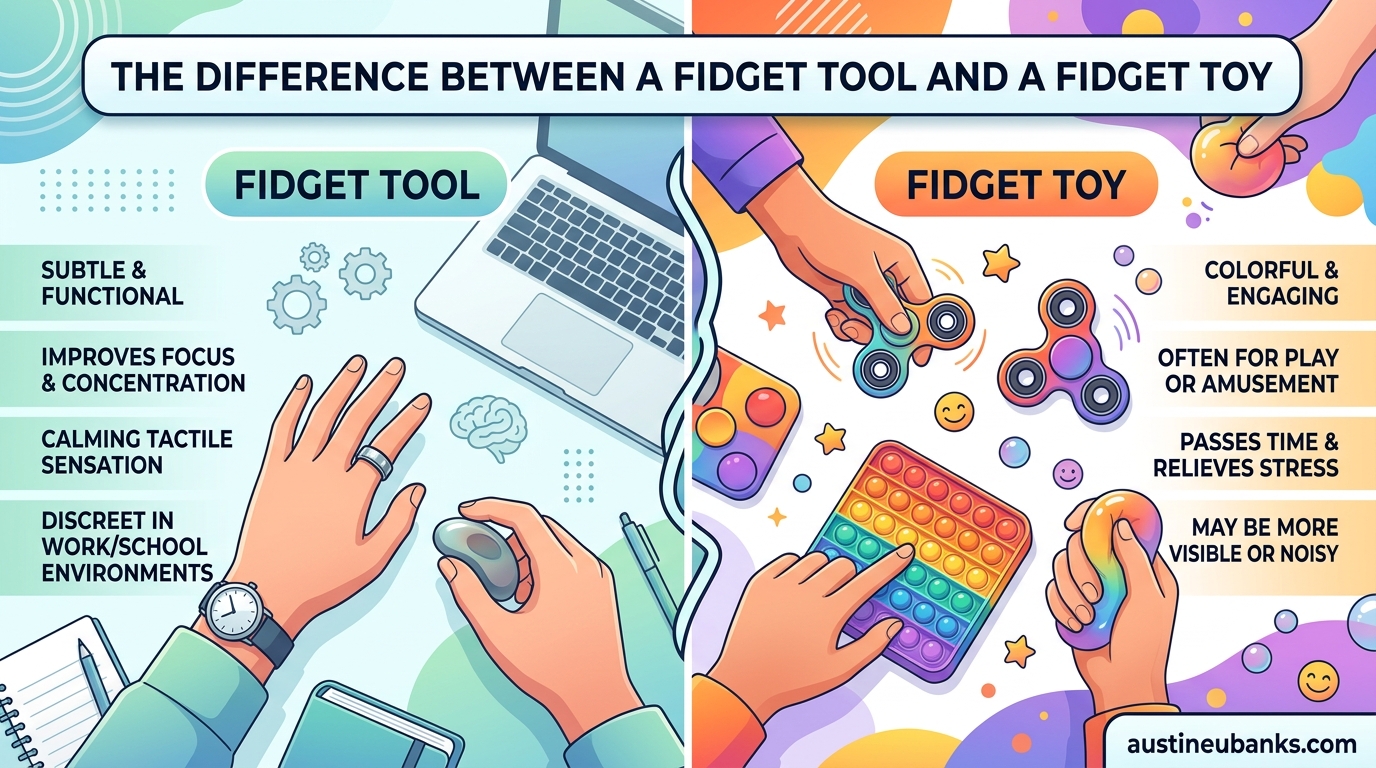 The Difference Between a Fidget Tool and a Fidget Toy