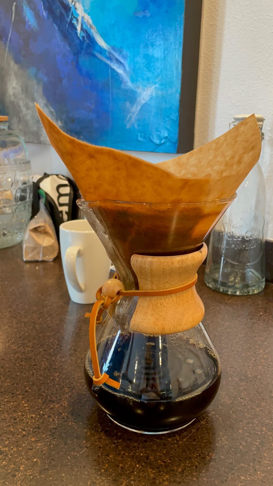 Chemex Pour-Over Glass Coffeemaker - Classic Series - 6-Cup - Exclusive Packaging customer photo 2
