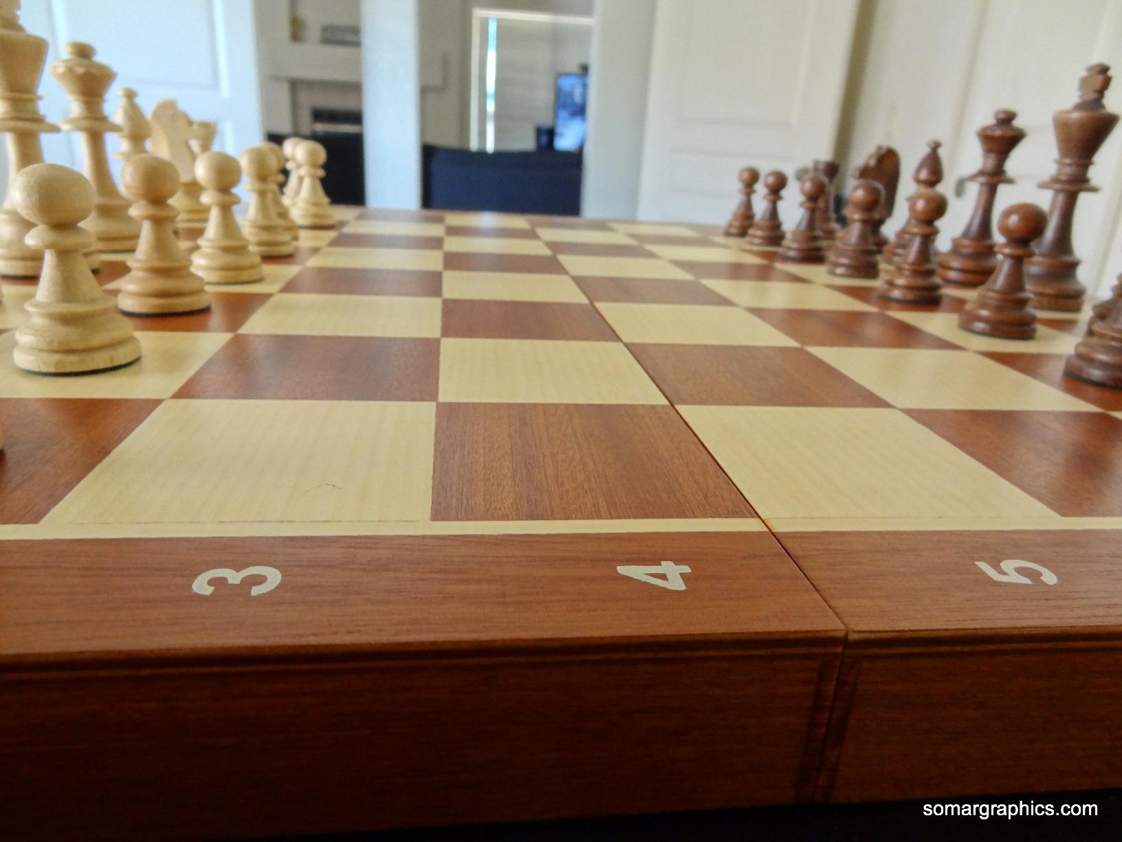 Wegiel Handmade European Professional Tournament Chess Set - Wooden 21 Inch Folding Board with Felt Base & Hand Carved Chess Pieces customer photo 1