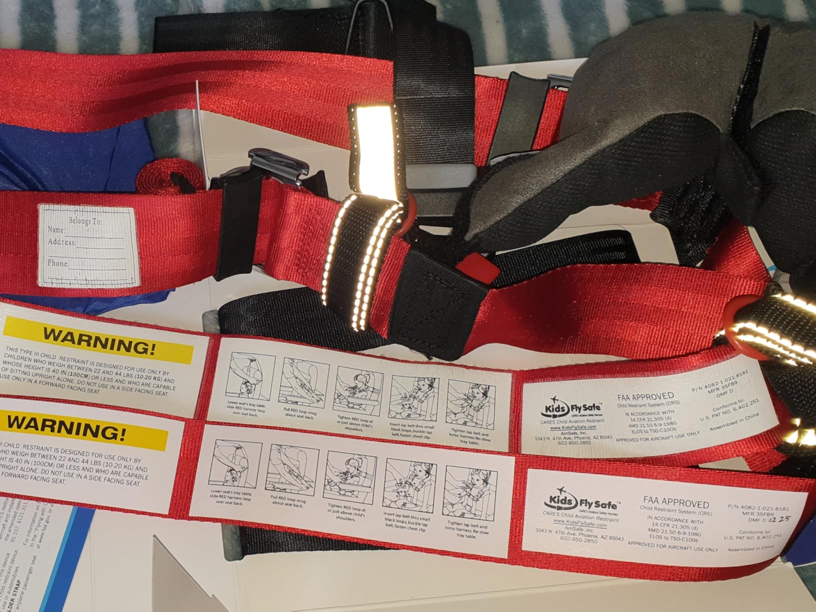 Child Airplane Travel Harness - CARES Safety Restraint System - The Only FAA Approved Child Flying Safety Device customer photo 2