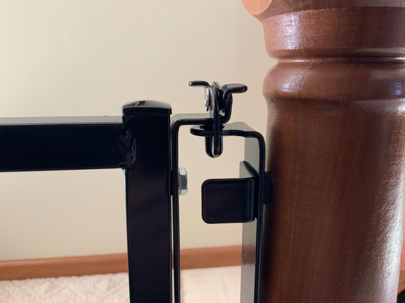 Cardinal Gates SS30 Stairway Special Baby and Pet Gate, 27-42.5 in, White | One-hand latch, two-way swing and angle-mount hardware for babies and pets customer photo 2