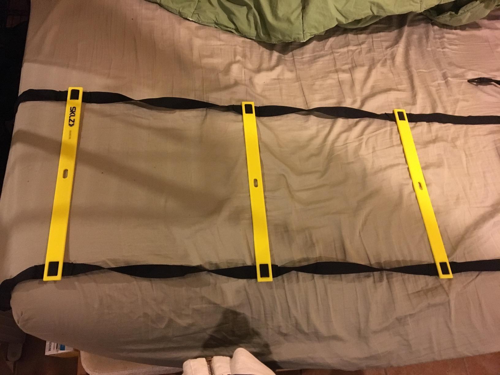 SKLZ Speed and Agility Ladder - Training Equipment for Athletes - Improve Coordination, Footwork, and Quickness - Ideal for Soccer, Football, and Fitness Workouts customer photo 1