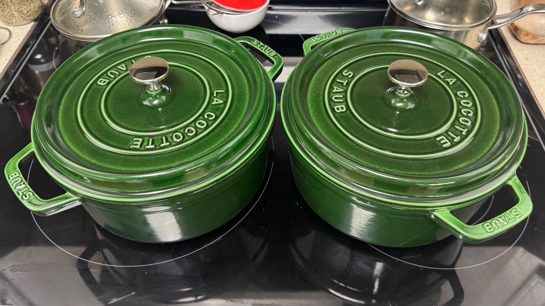 Staub 7-Qt Dutch Oven, Serves up to 7-8 People, Oven Safe to 500F, Red customer photo 1