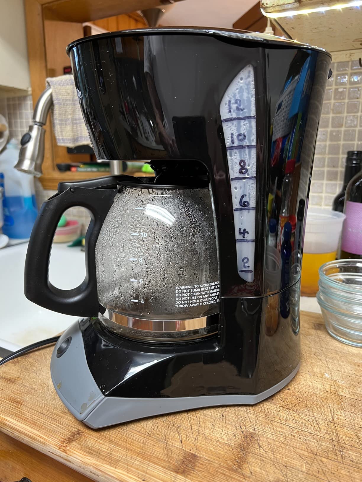 Mr. Coffee Black Coffee Maker, 12 Cups, with Auto Pause and Glass Carafe customer photo 2