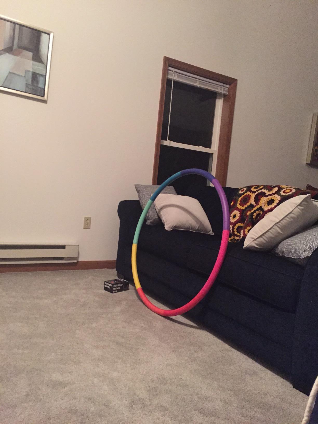 Weighted Hula Hoop, Trim Hoop 3lb, 4lb Large, Rainbow, Lose Belly Fat customer photo 1
