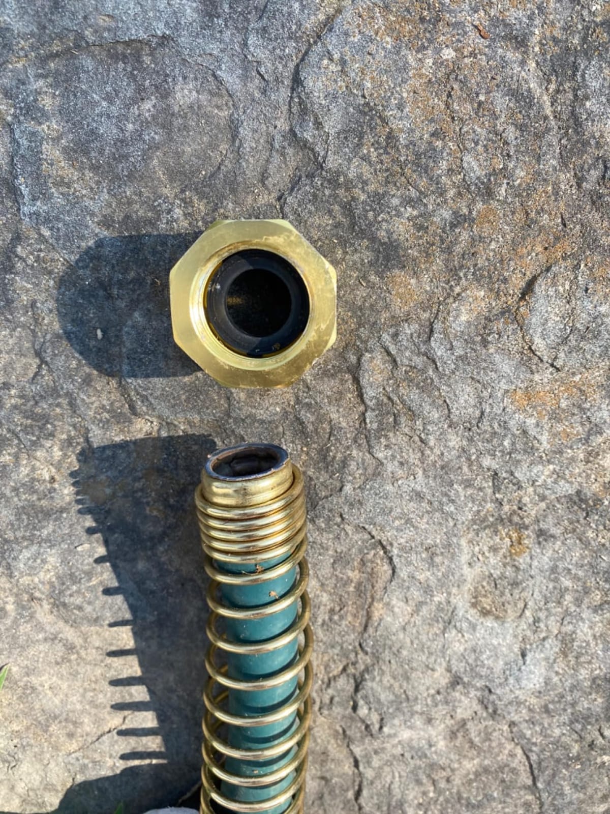 Suncast 175 ft. Wicker Style Resin Hose Hideaway with Hose Guide, Java, Made in the USA customer photo 1