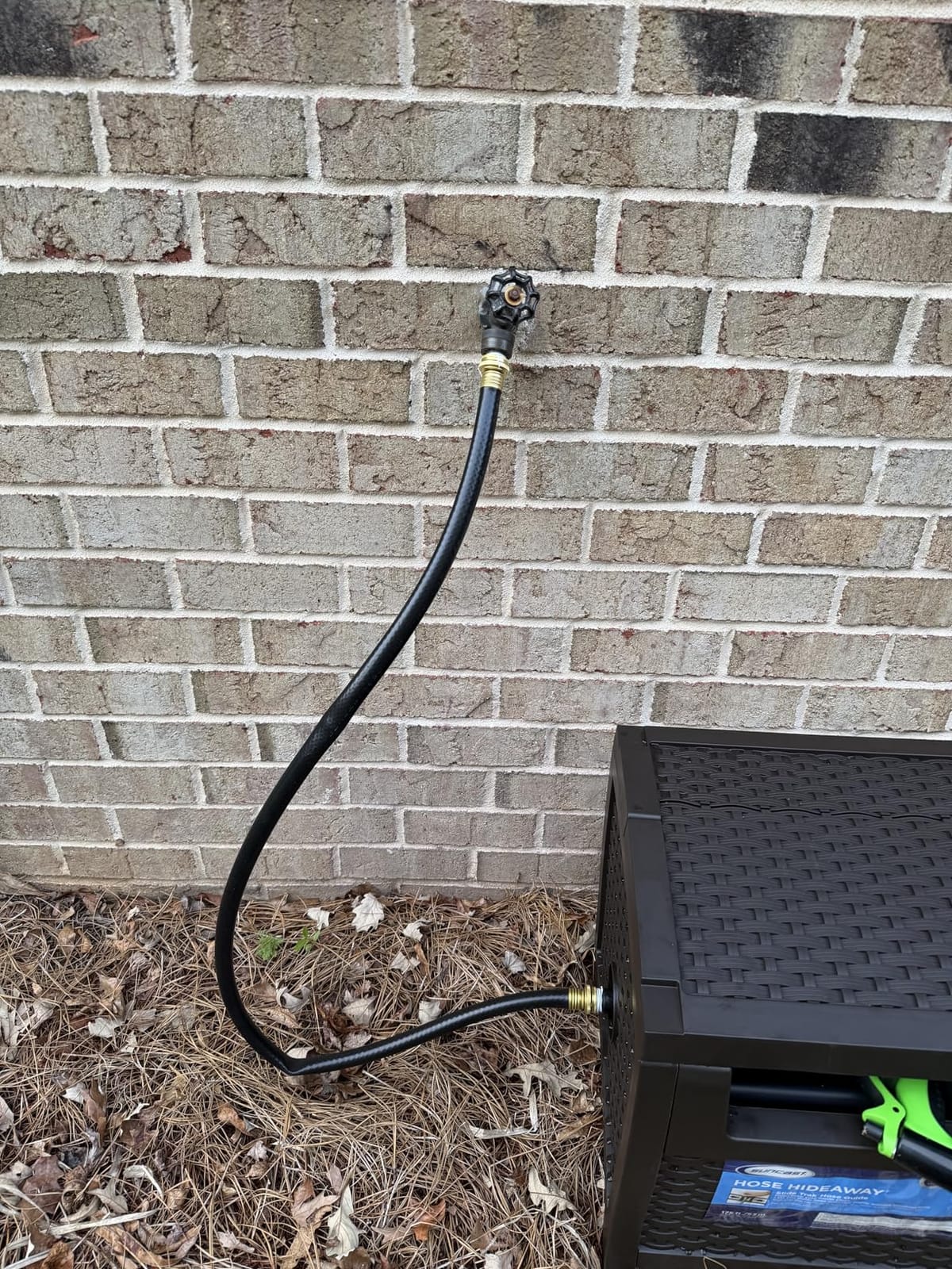 Suncast 175 ft. Wicker Style Resin Hose Hideaway with Hose Guide, Java, Made in the USA customer photo 2