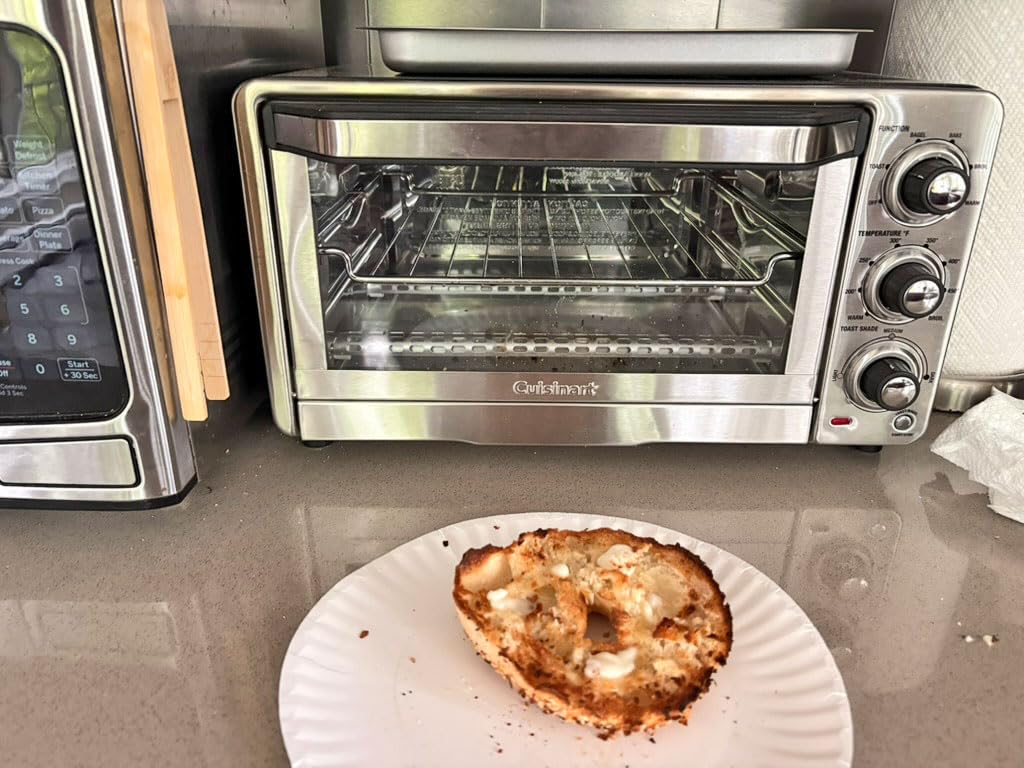 Cuisinart Toaster Oven Broiler, 1800W Countertop Design, 0.5 cu. ft. | Custom Classic small toaster oven, nonstick interior & shade control settings, fits 11