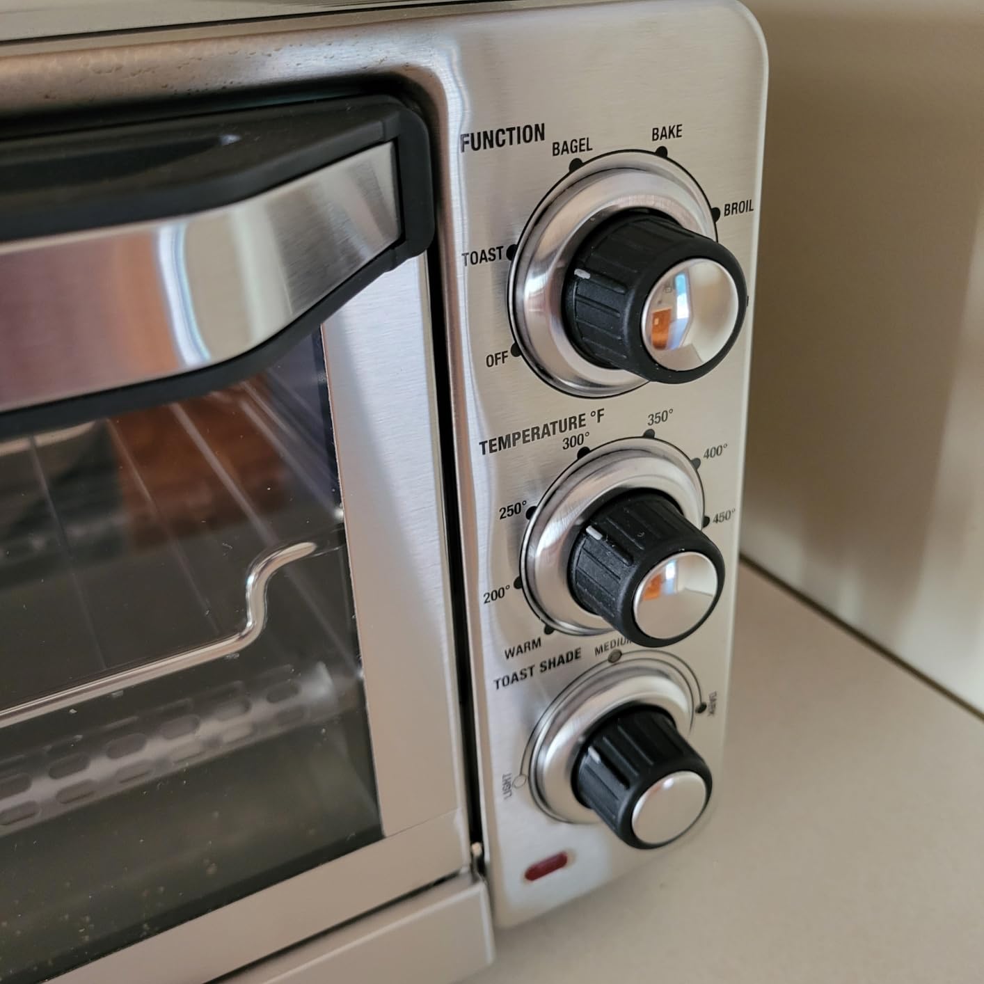 Cuisinart Toaster Oven Broiler, 1800W Countertop Design, 0.5 cu. ft. | Custom Classic small toaster oven, nonstick interior & shade control settings, fits 11