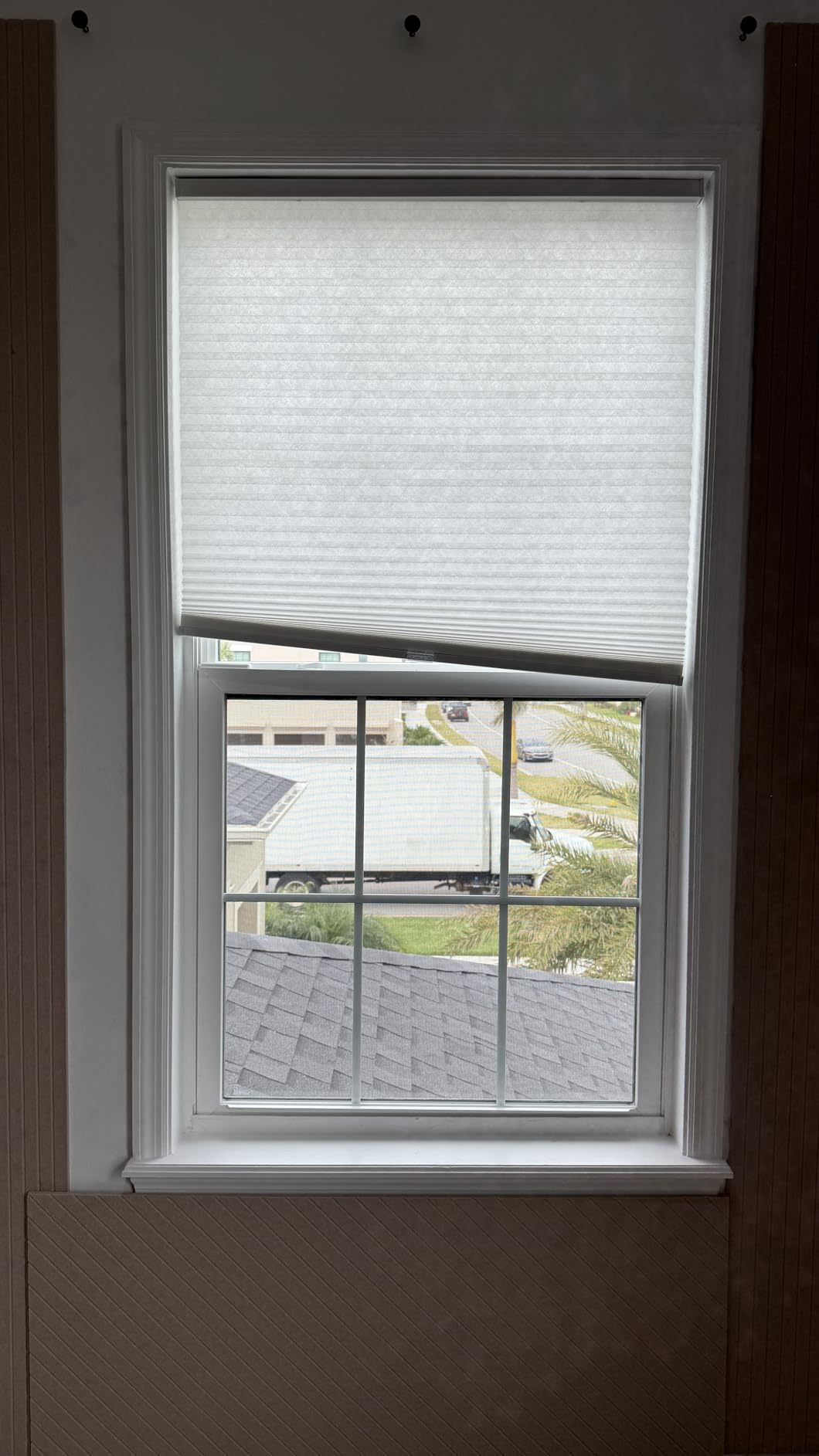 Arlo Blinds Single Cell Light Filtering Cordless Cellular Shades, Color: Pure White, Size: 35