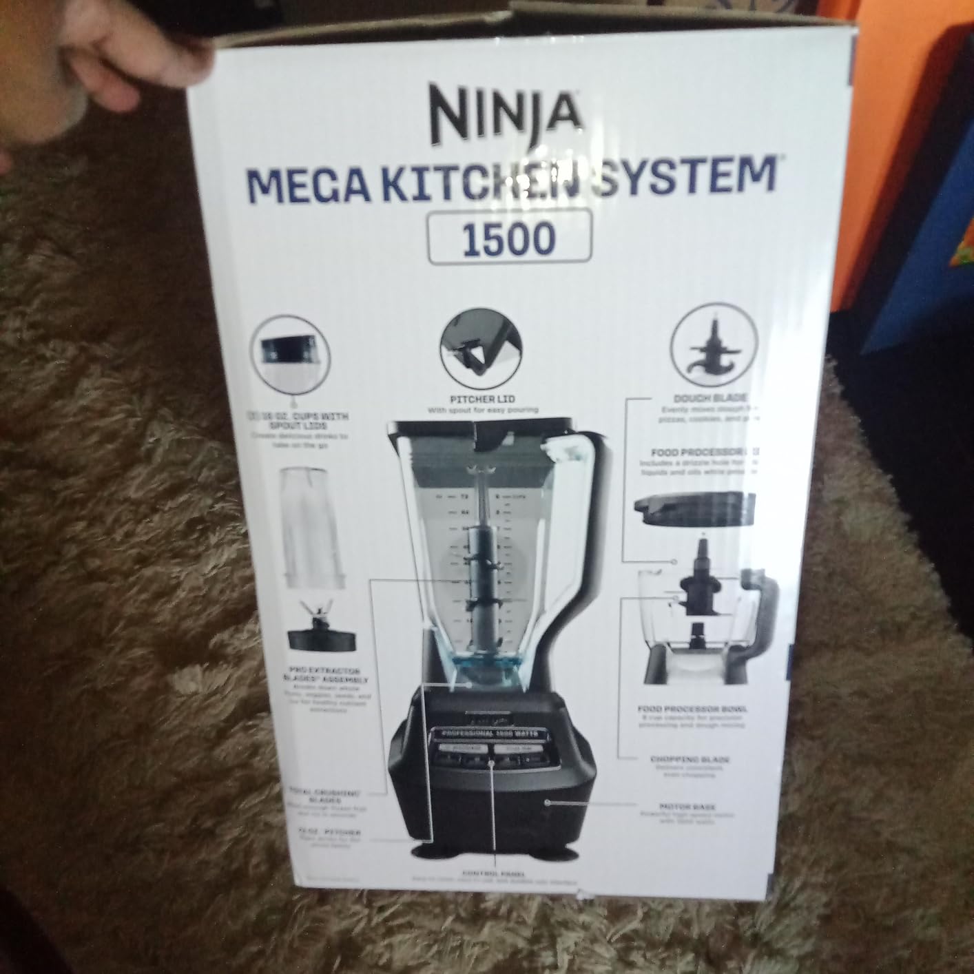 Ninja Mega Kitchen System, 1500W, 72oz Pitcher, 8-Cup, Black, BL770 customer photo 2
