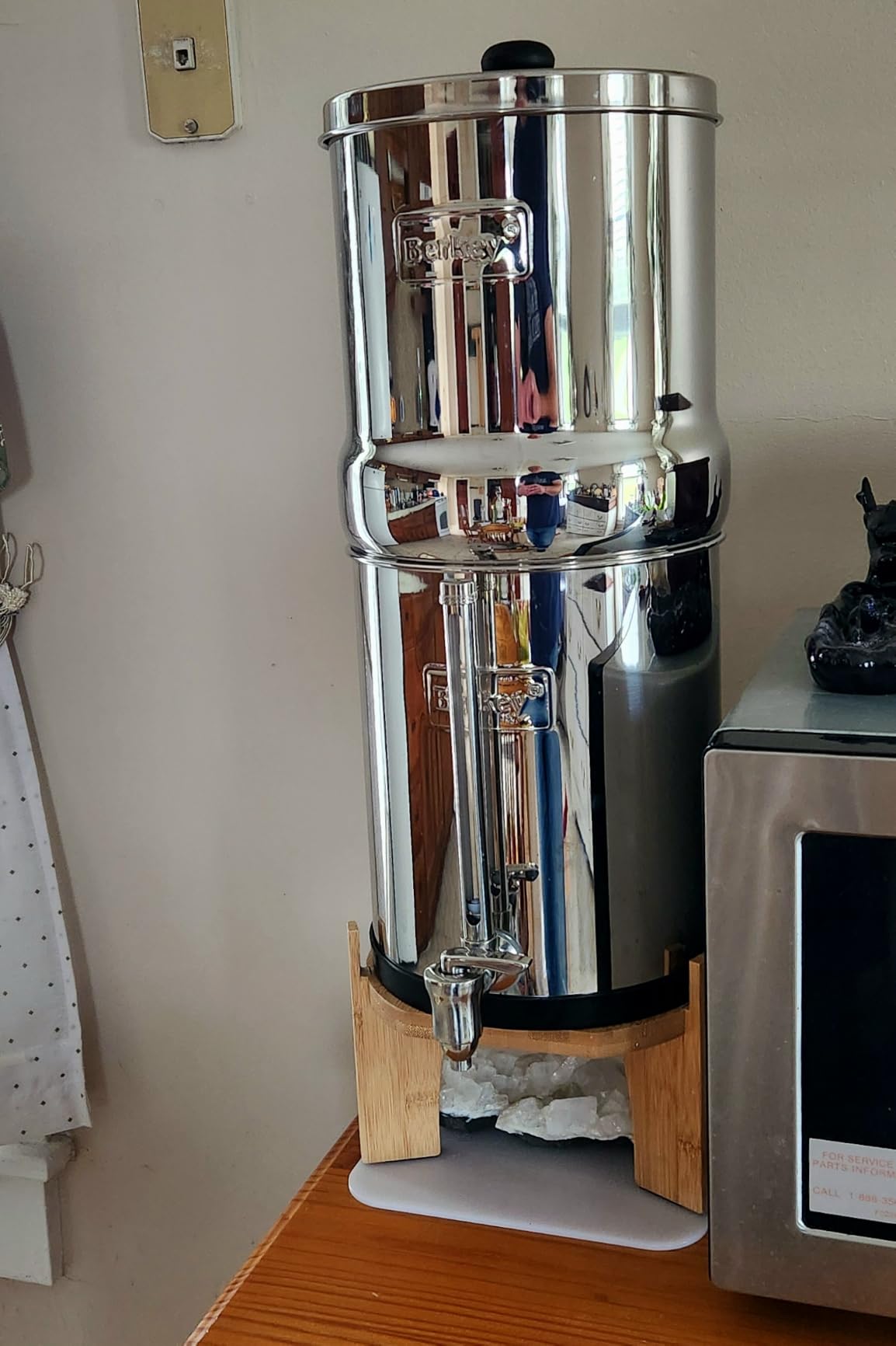 Big Berkey 2.25 Gal Gravity Water Filter System with BB9-2 Filters | Includes 2 Black Berkey Elements, Easy-to-Assemble Stainless Steel Countertop Water Filtration System for Everyday Use customer photo 1