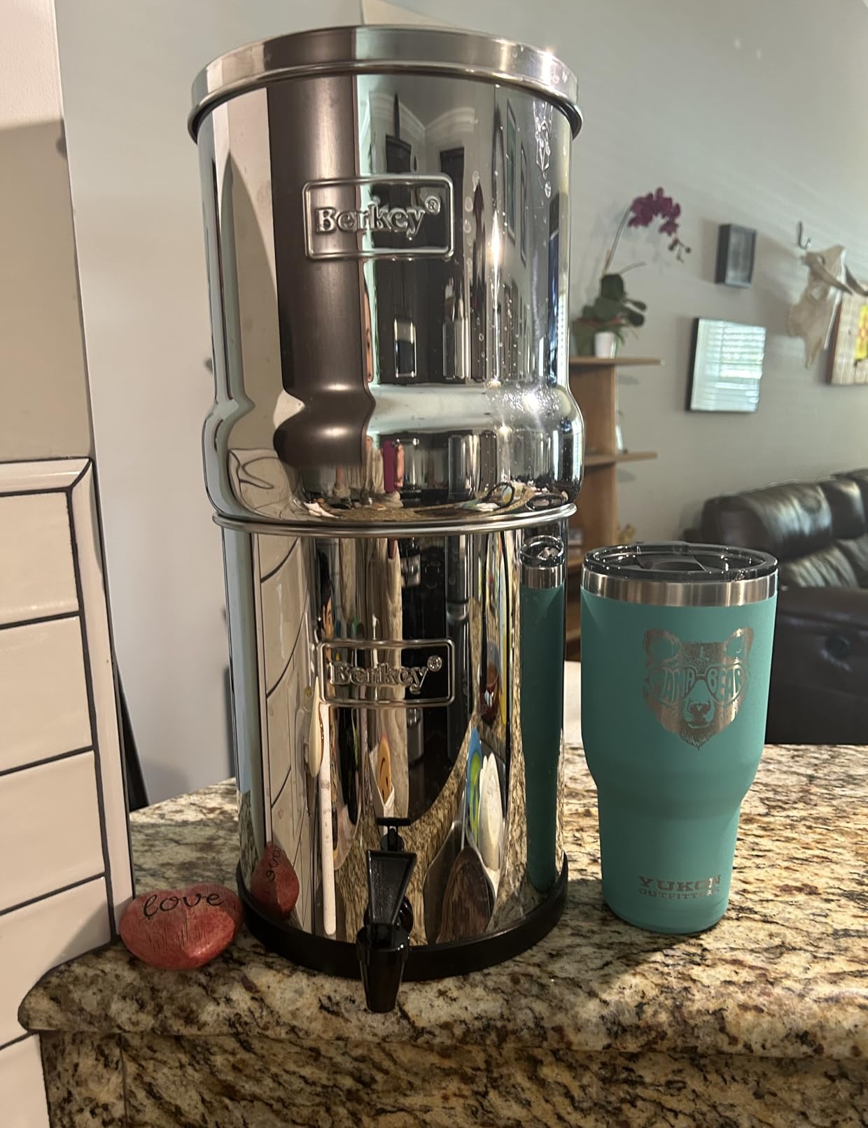 Big Berkey 2.25 Gal Gravity Water Filter System with BB9-2 Filters | Includes 2 Black Berkey Elements, Easy-to-Assemble Stainless Steel Countertop Water Filtration System for Everyday Use customer photo 2