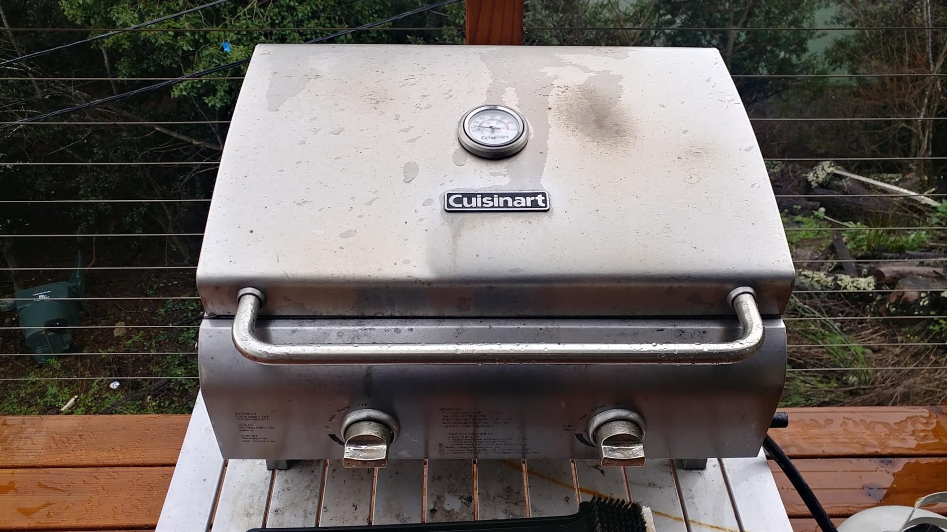 Cuisinart Outdoor Gas Grill, 20,000 BTU, Portable, 2-Burner | 22-lb propane grill for camping, tailgate, and BBQ cooking with electronic ignition and independent control knobs, CGG-306 customer photo 1