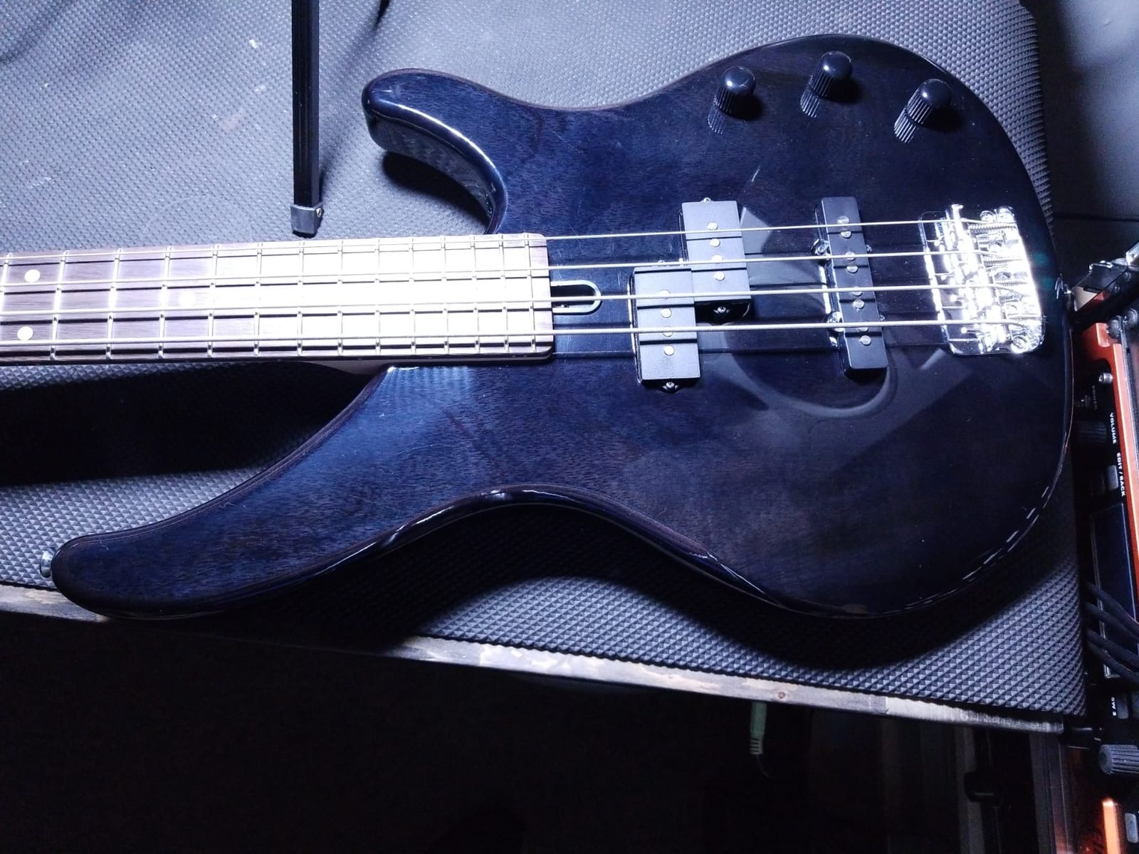 Ibanez TRBX174 DBM Agathis Body 4-String Electric Bass Guitar, Dark Blue Metallic customer photo 2