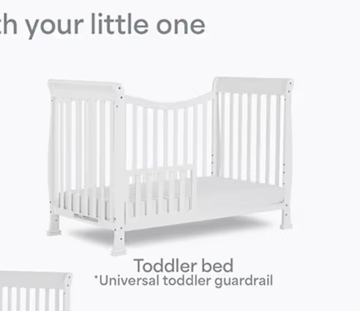 Dream On Me Violet 7-in-1 Convertible Life Style Crib in White, Greenguard Gold Certified, 4 Mattress Height Settings, Made of Sustainable New Zealand Pinewood | BSA Verified, ASTM & CPSC Compliant, Full-Size Crib, 4-Position Mattress Support, 50 Lb Limit, Non-Toxic Finish, 6 Colors customer photo 2