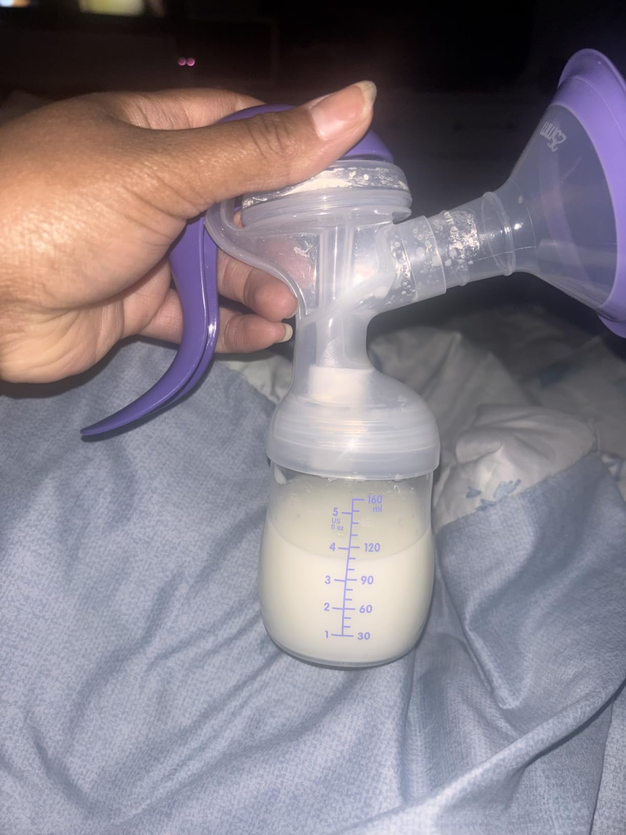 Lansinoh Manual Breast Pump | Hand Pump with Comfortable Flange, Includes 5oz Baby Bottle, Slow Flow Nipple, Breastfeeding Essentials customer photo 2
