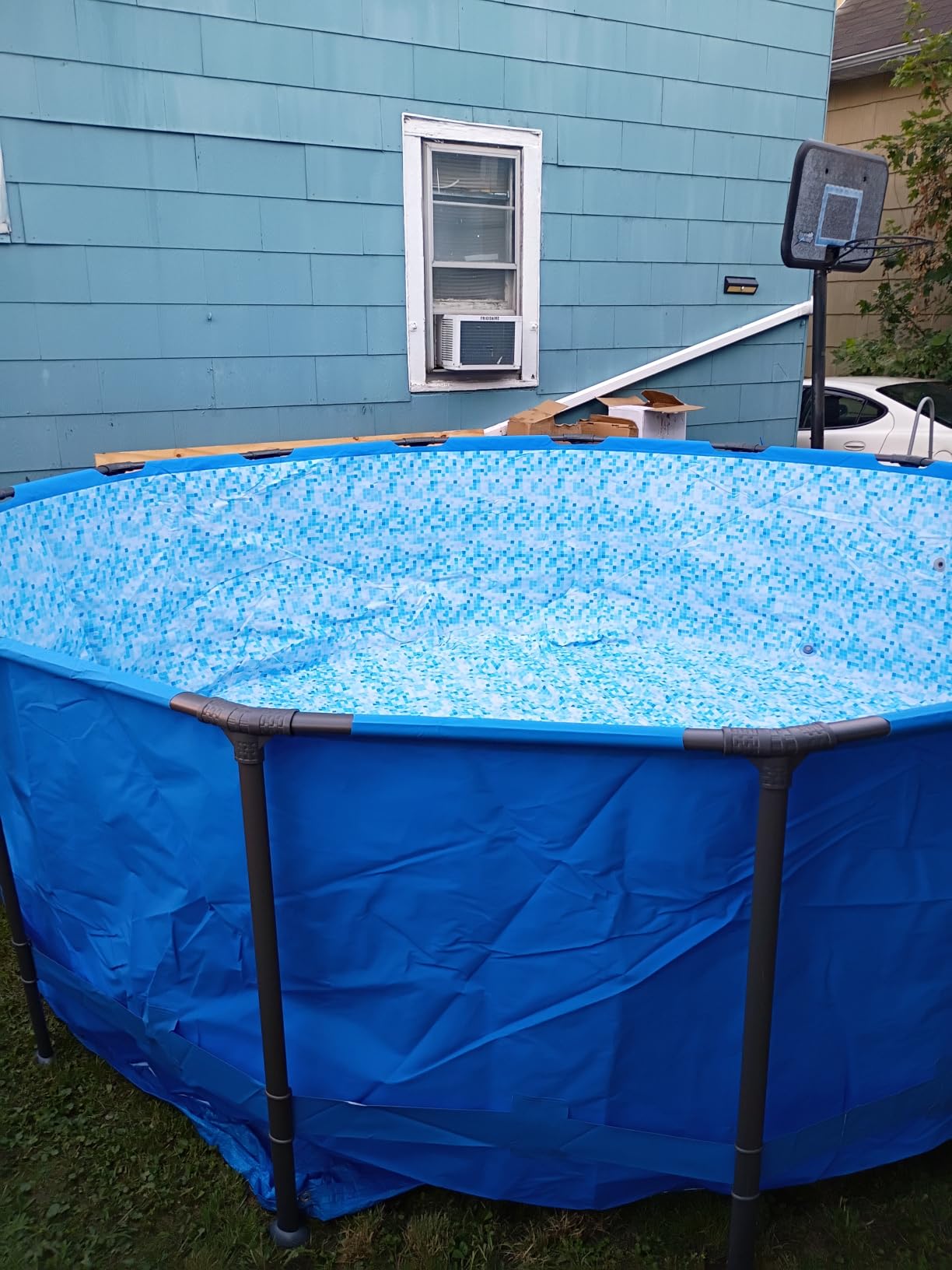 Bestway Steel Pro MAX 15' x 48 Above Ground Swimming Pool, Pool Only, Blue | Round Durable Metal Frame Pool, Outdoor Backyard Water Activity - Includes Puncture-Resistant Liner, No-Tool Setup customer photo 2