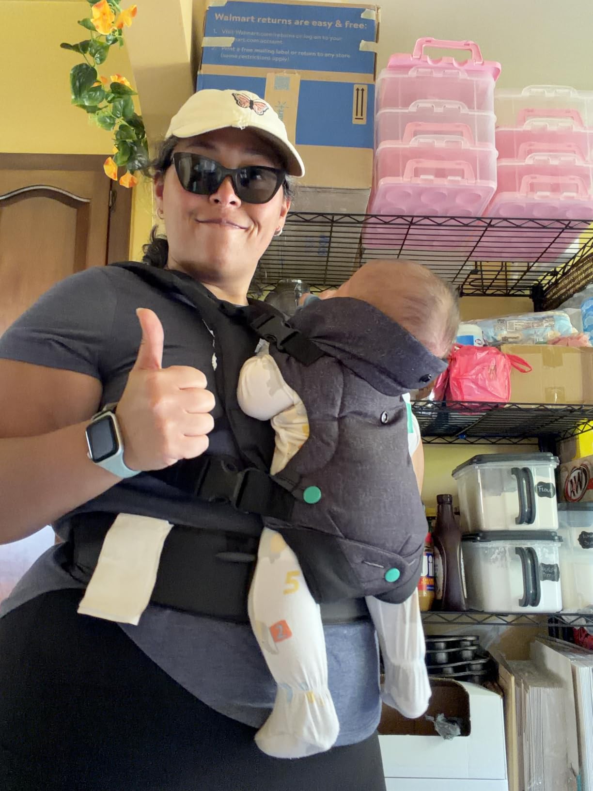 Infantino Flip 4-in-1 Baby Carrier Convertible Ergonomic, Gray | Adjustable Fit, Enhanced Lumbar Support, Ergonomic Hands-Free Parenting, Registry Gift, for Newborns and Toddlers customer photo 2