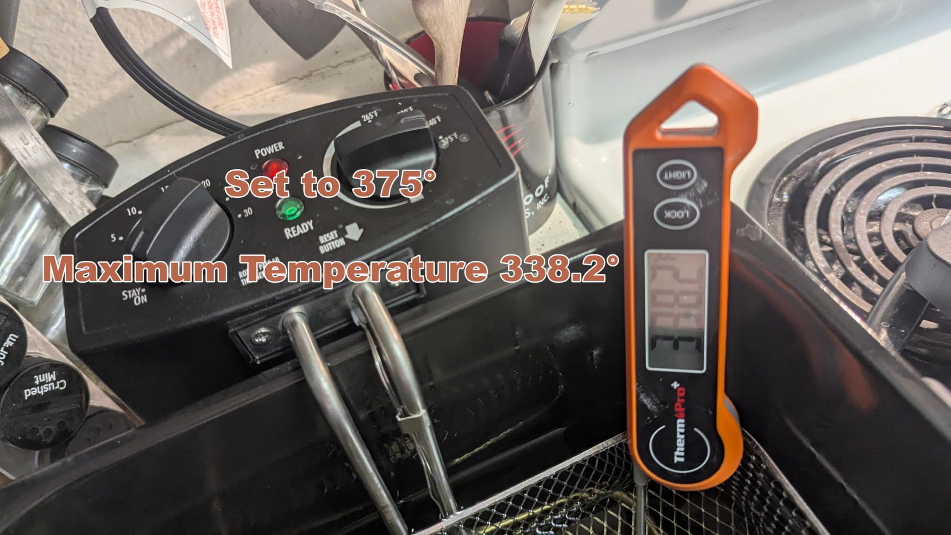 Hamilton Beach Professional Style Electric Deep Fryer | 19 Cup Oil Capacity | With 3 Baskets | 1800 Watts | View Window Lid | Easy Detach Magnetic Cord | Stainless Steel | 35034G customer photo 1