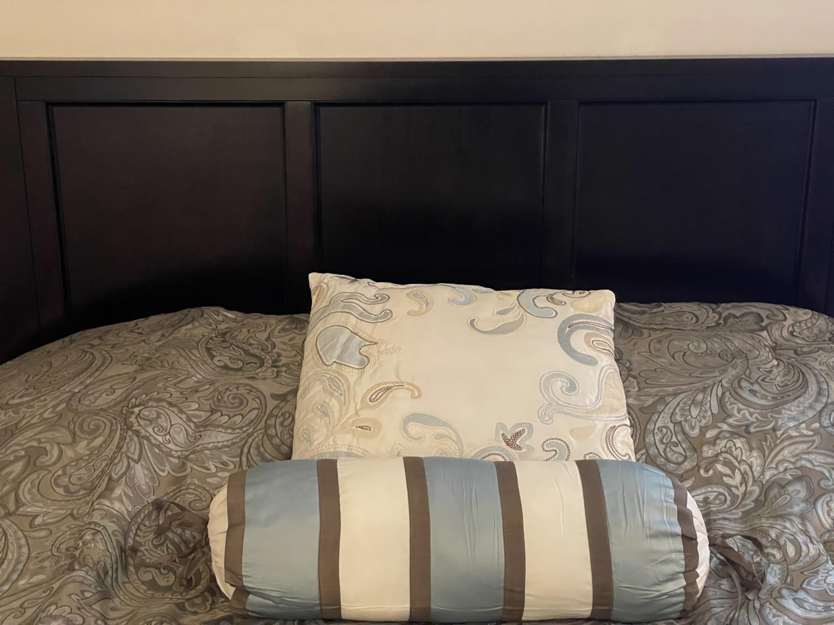 AFI, Madison King Solid Wood Panel Headboard, Walnut customer photo 1