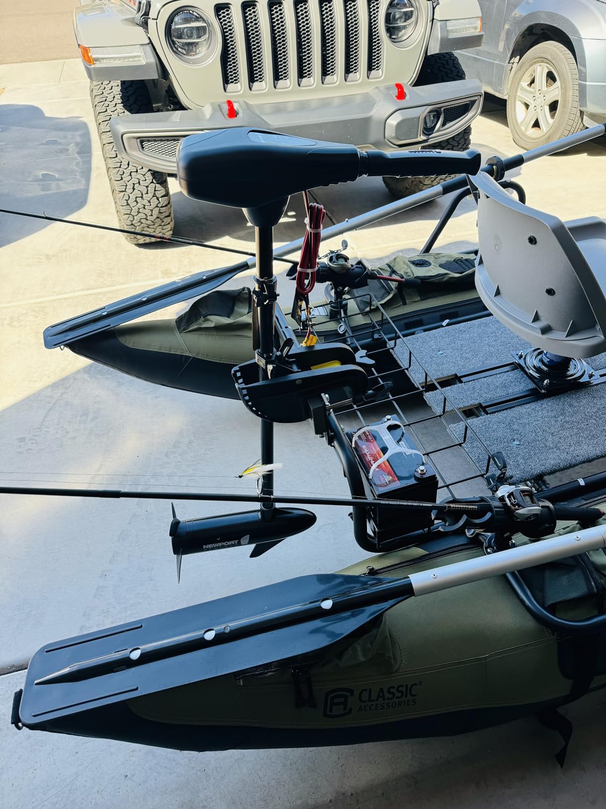 Newport NV-Series Thrust Saltwater Transom Mounted Trolling Electric Trolling Motor w/LED Battery Indicator customer photo 2