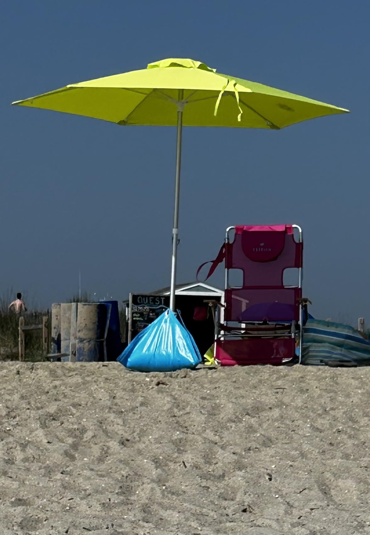 BEACHBUB ALL-IN-ONE BEACH UMBRELLA SYSTEM. Includes ULTRA Base (compliant with the ASTM F3681-24 Beach Umbrella Safety Standard). (Deep Ocean Blue) customer photo 2