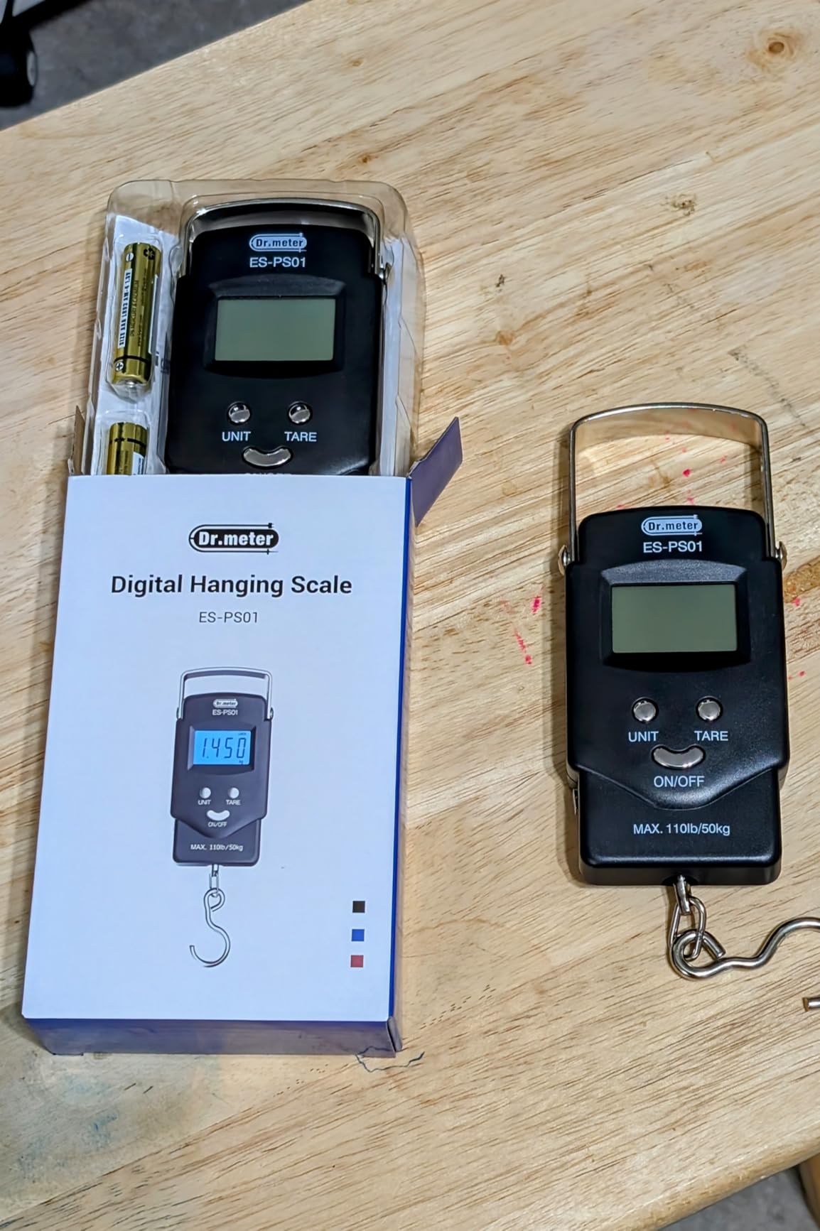 Fish Scale, 110 lb Digital Luggage Scale with Tape customer photo 2