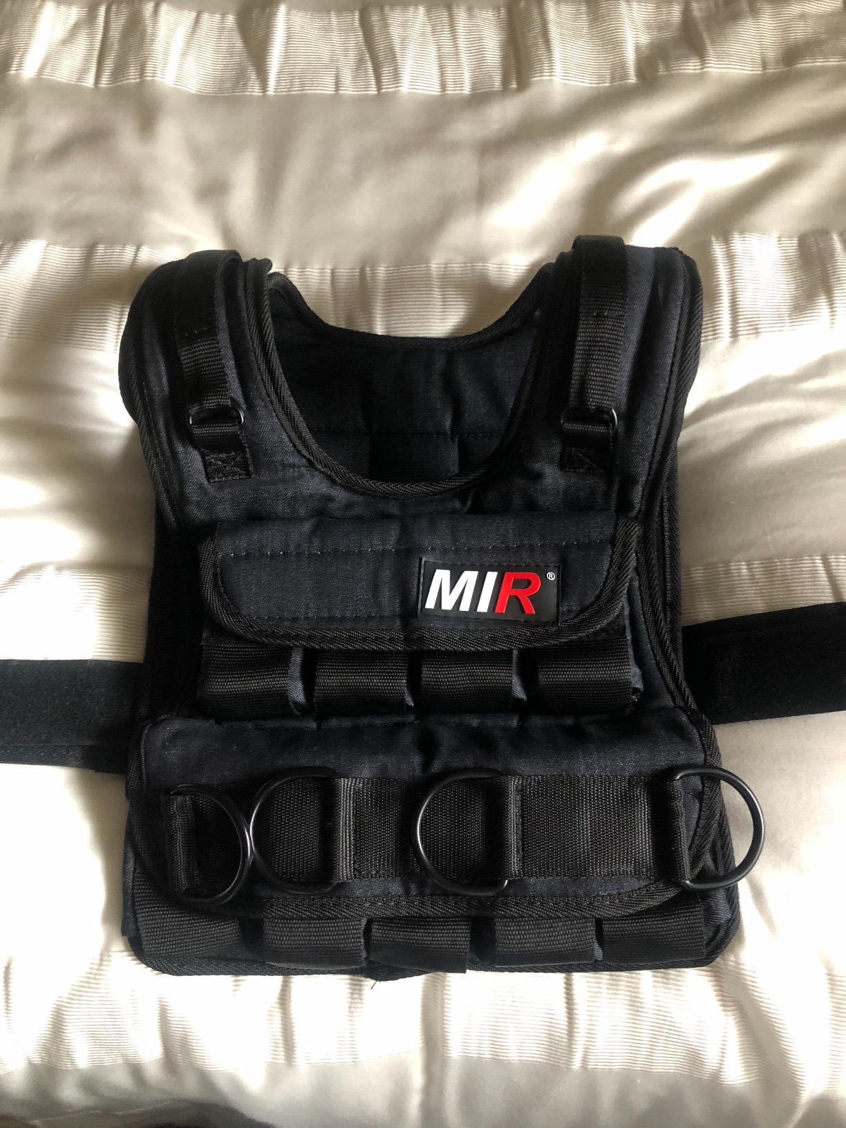 miR Air Flow Weighted Vest with Zipper Option 20lbs - 60lbs Solid Iron Weights Machine Washable. Workout Vest for Men and Women customer photo 2