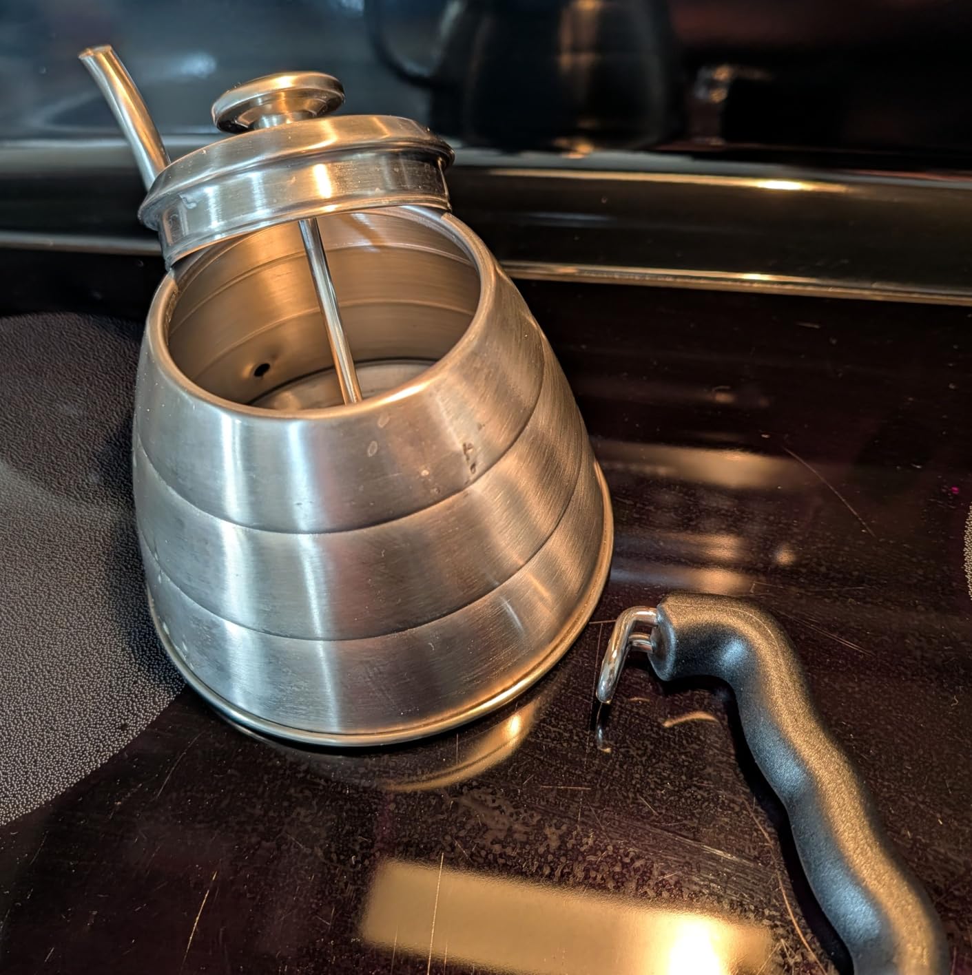 Coffee Gator Gooseneck Kettle with Thermometer - 34oz | Stainless Steel Pour Over Coffee Maker, Stove Top, w/Precision Drip Spout, for Drip , French Press, Tea Kettle, 4 Cup, 1L customer photo 1