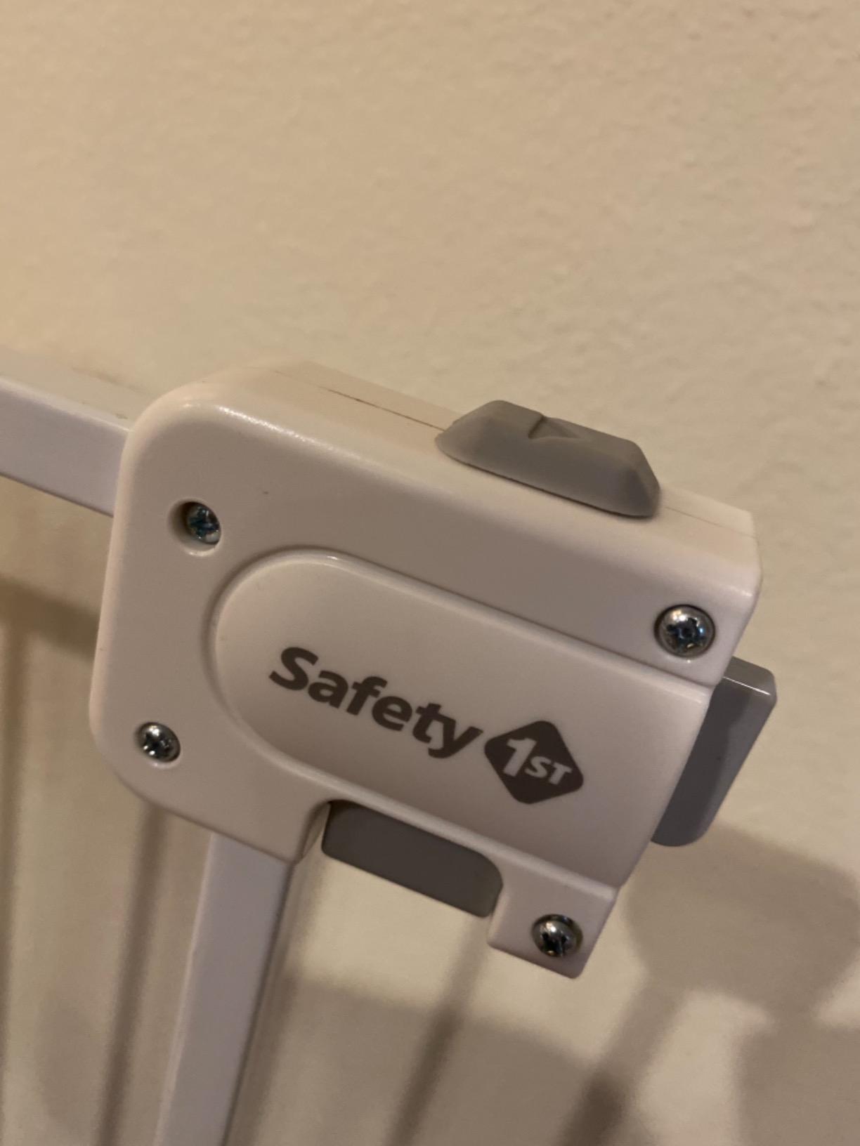 Safety 1st Easy Install Walk Thru Baby Gate for Doorway With Door, Dog Gates, Fits 29