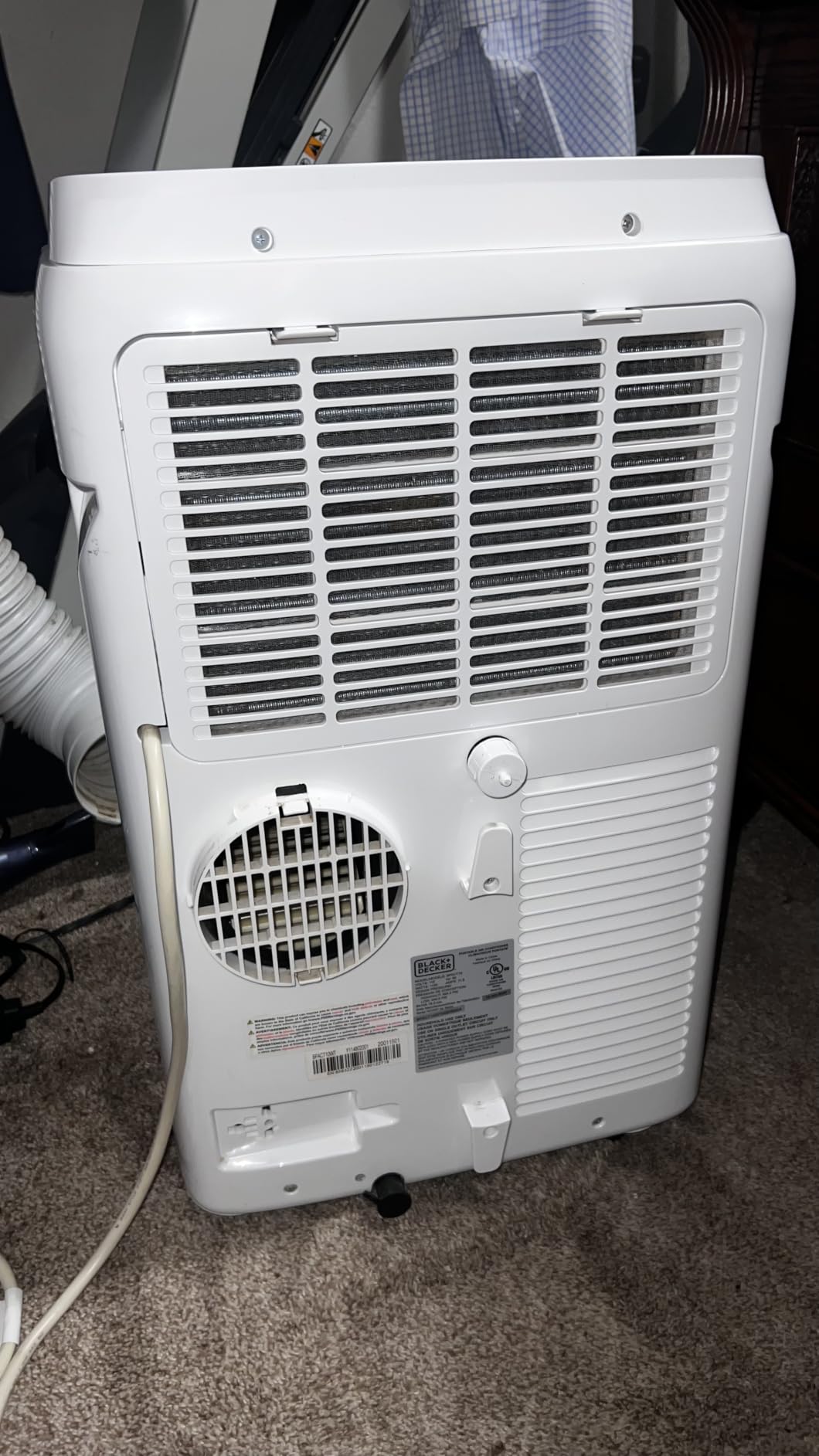 BLACK+DECKER Portable Air Conditioner, 10,000 BTU, BPACT10WT, White | 5,500 BTU SACC for Rooms up to 450 Sq. Ft., 3-in-1 Portable AC, Fan and Dehum with Follow Me Remote Control customer photo 1