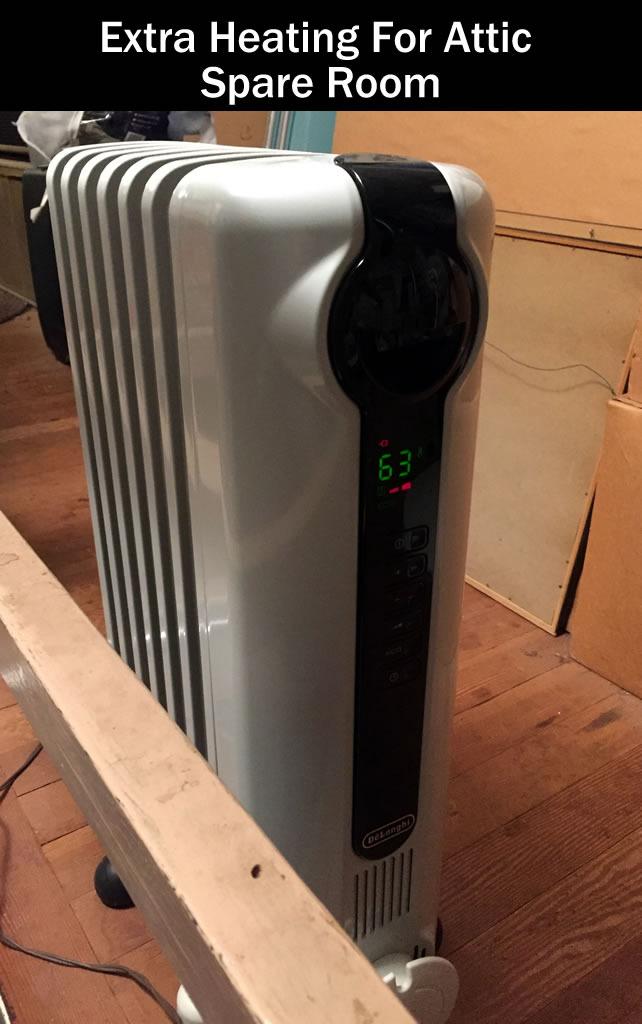 DeLonghi Radia S Oil-Filled Radiator Space Heater, Full Room Quiet 1500W, Adjustable Thermostat, 3 Heat Settings, Digital Timer, ECO Energy Saving Mode, Safety Features, Light Gray, TRRS0715E customer photo 1