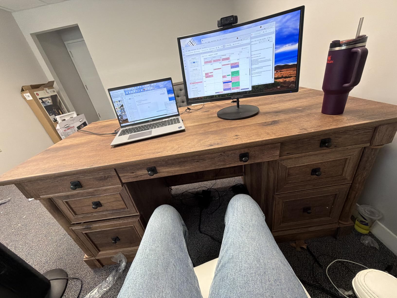 Sauder Palladia Executive Desk, 29.5