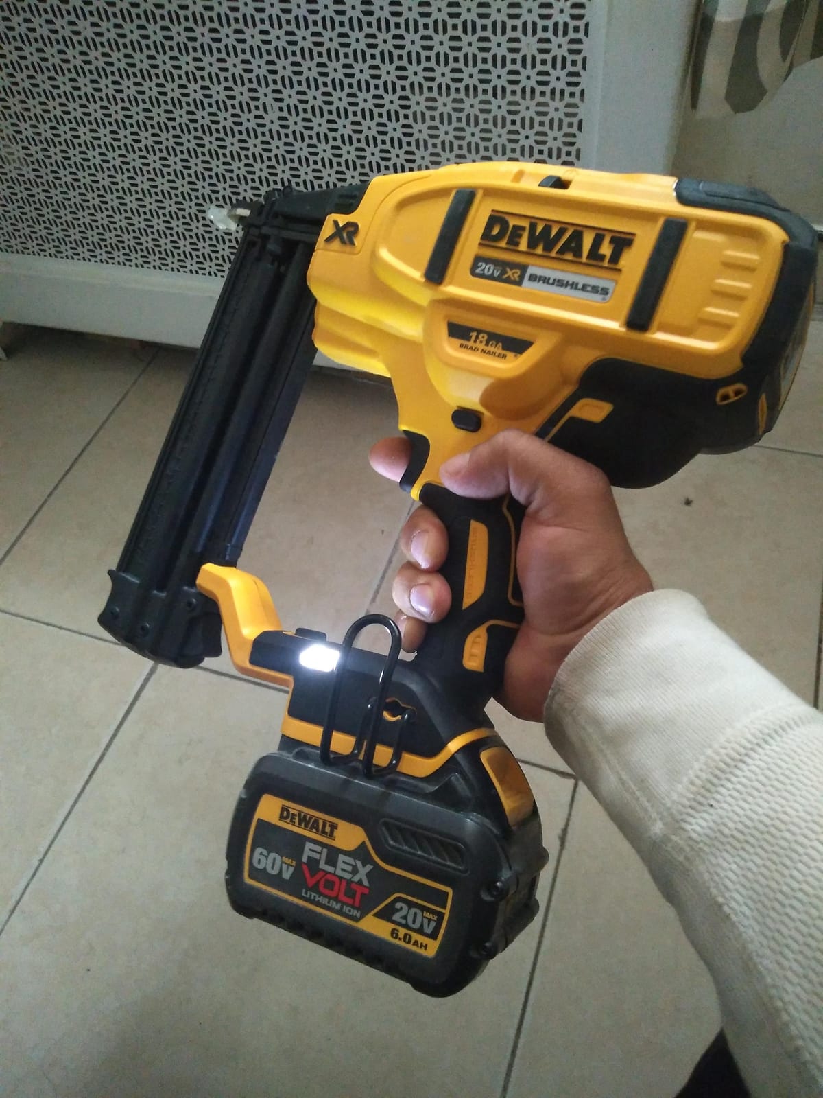 DEWALT DCN680B 20V MAX* XR® 18 GA Cordless Brad Nailer (Tool Only) customer photo 1