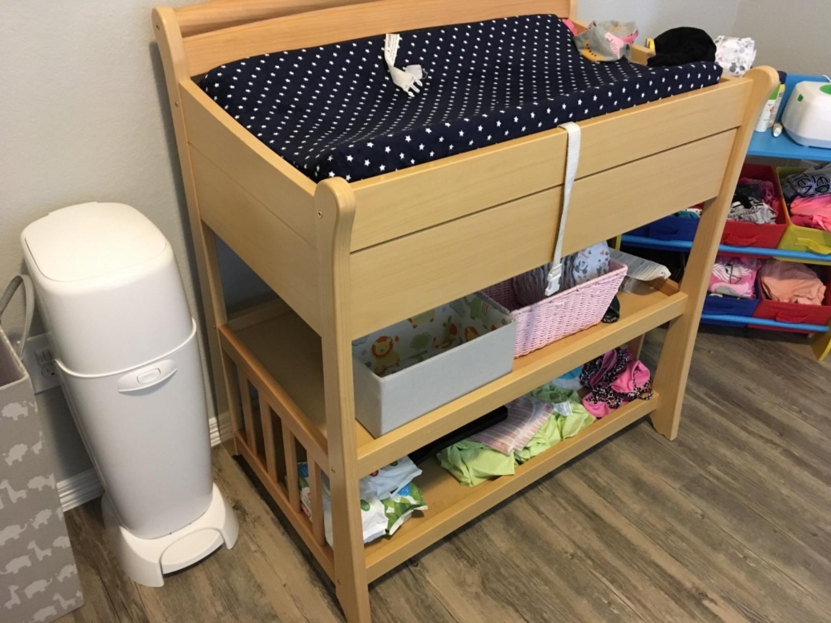 Diaper Genie Complete Diaper Pail (White) - Includes 1 Refill (Holds 270 Newborn Diapers) & 1 Carbon Filter customer photo 2