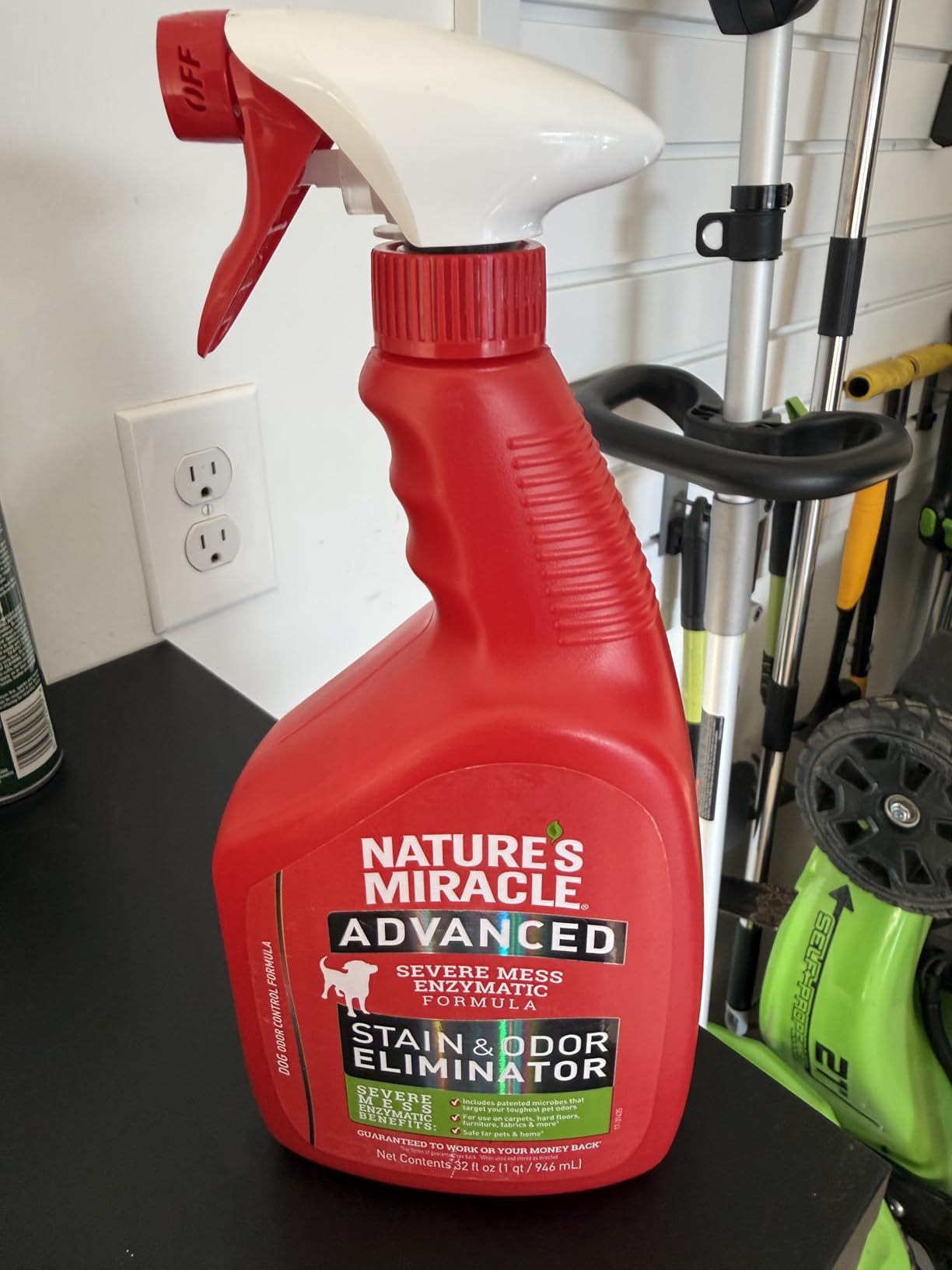 Nature's Miracle Advanced Dog Stain & Odor Eliminator, Severe Mess, 32 oz customer photo 1