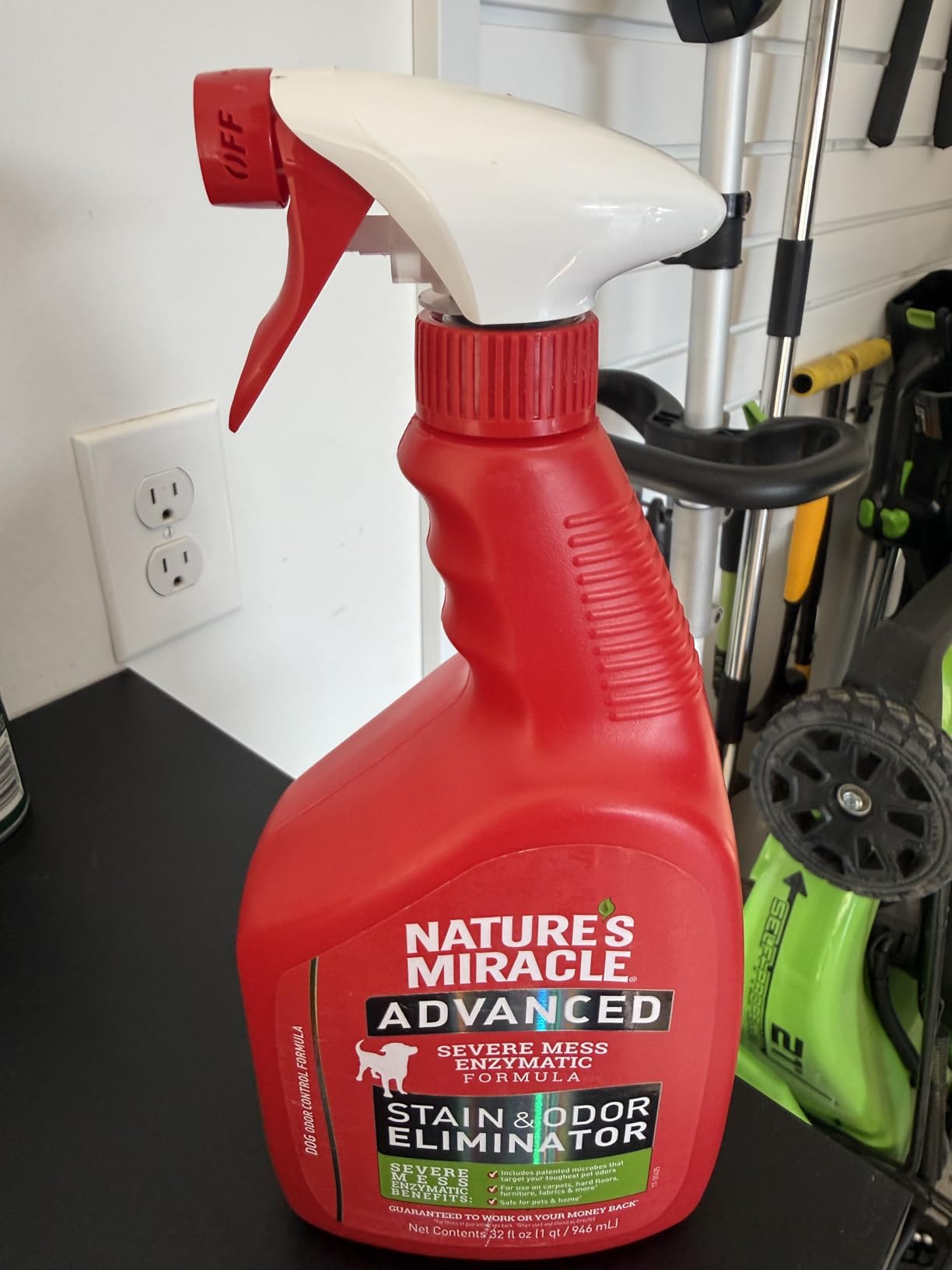 Nature's Miracle Advanced Dog Stain & Odor Eliminator, Severe Mess, 32 oz customer photo 2