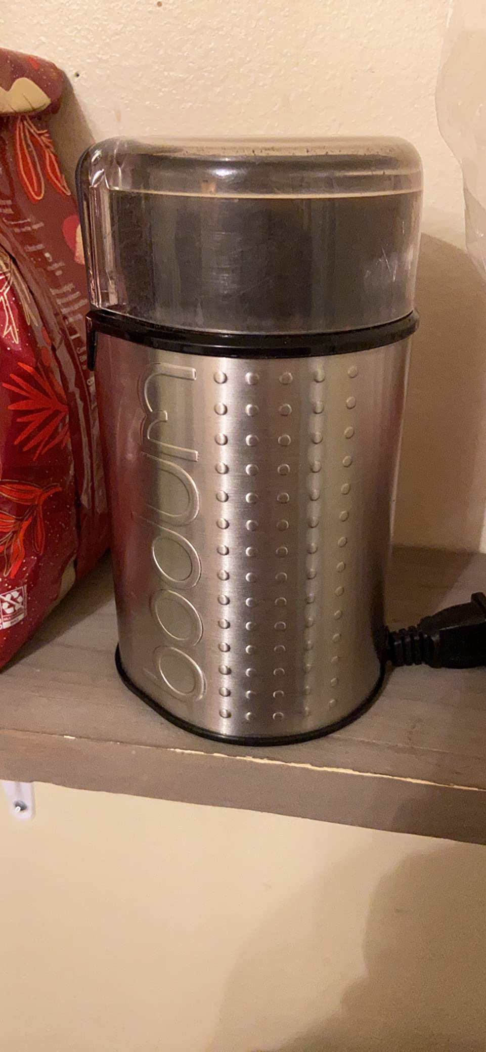 Bodum C-Mill Electric Blade Coffee and Spice Grinder, Stainless Steel Blade, White customer photo 1