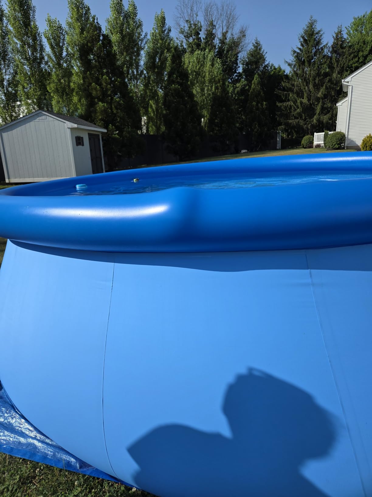 INTEX Easy Set 15 ft x 48in Inflatable Ring Above Ground Pool Set w/Pump | 26167EH - 1000 GPH Cartridge Filter Pump, Ladder, Pool Cover & Ground Cloth Included customer photo 1