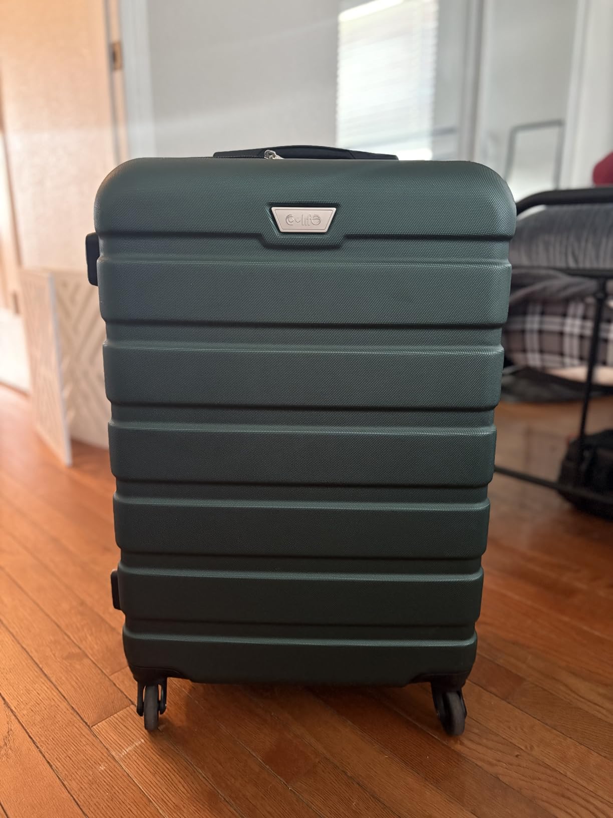 Luggage Set, Lightweight Durable Hardshell, 3 piece, Navy customer photo 2