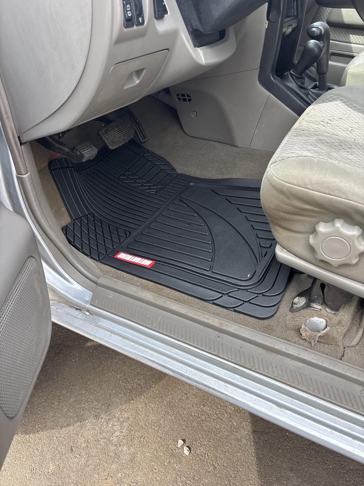 Motor Trend FlexTough Heavy Duty Black Rubber Car Floor Mats All Weather & Cargo Liner for SUV Full Set - Universal Trim to Fit Automotive Floor Mat & Trunk Mats for Cars Interior Accessories customer photo 1