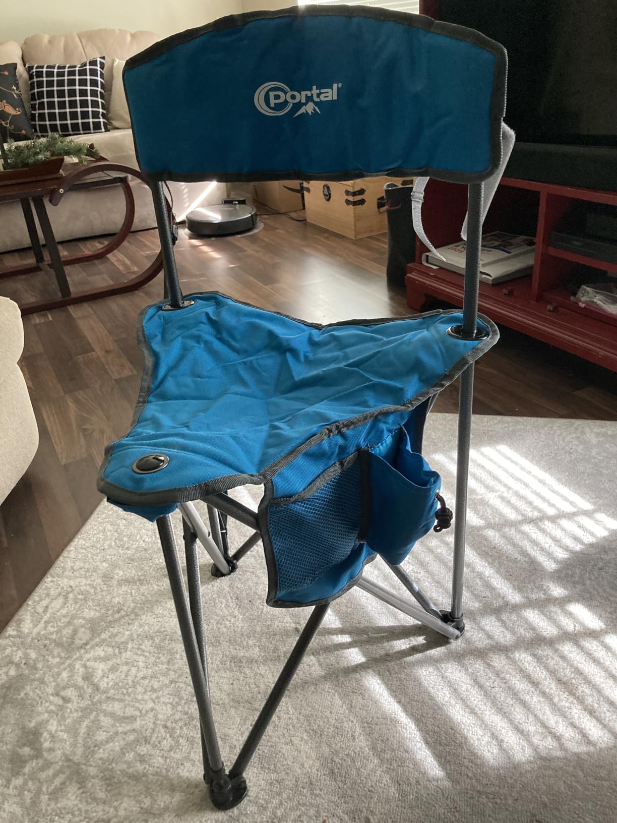 Portal Extra Large Quick Folding Tripod Stool with Backrest Fishing Camping Chair with Carry Strap customer photo 2