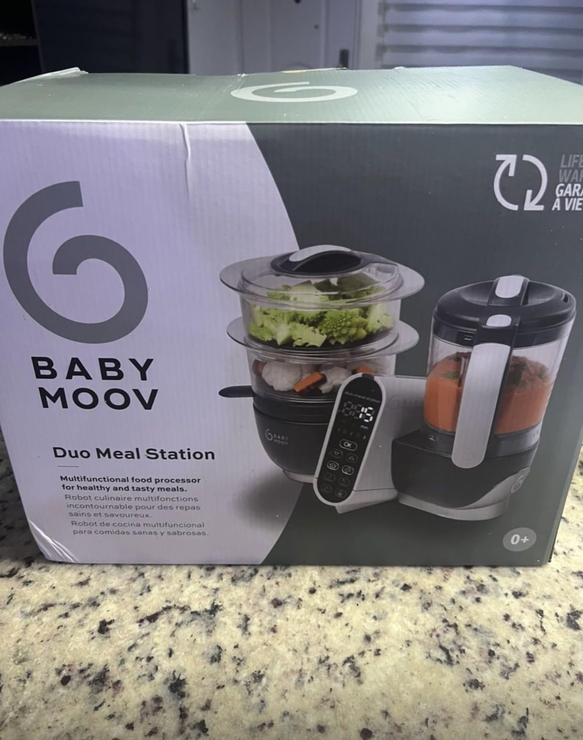 Babymoov Duo Meal Station: 6-in-1 Baby Food Maker | Steams, Blends, Warms, Defrosts, Sterilizes, and More | 74oz | LDC Control Panel | BPA-Free | Dishwasher Safe | Nutritionist Approved customer photo 1